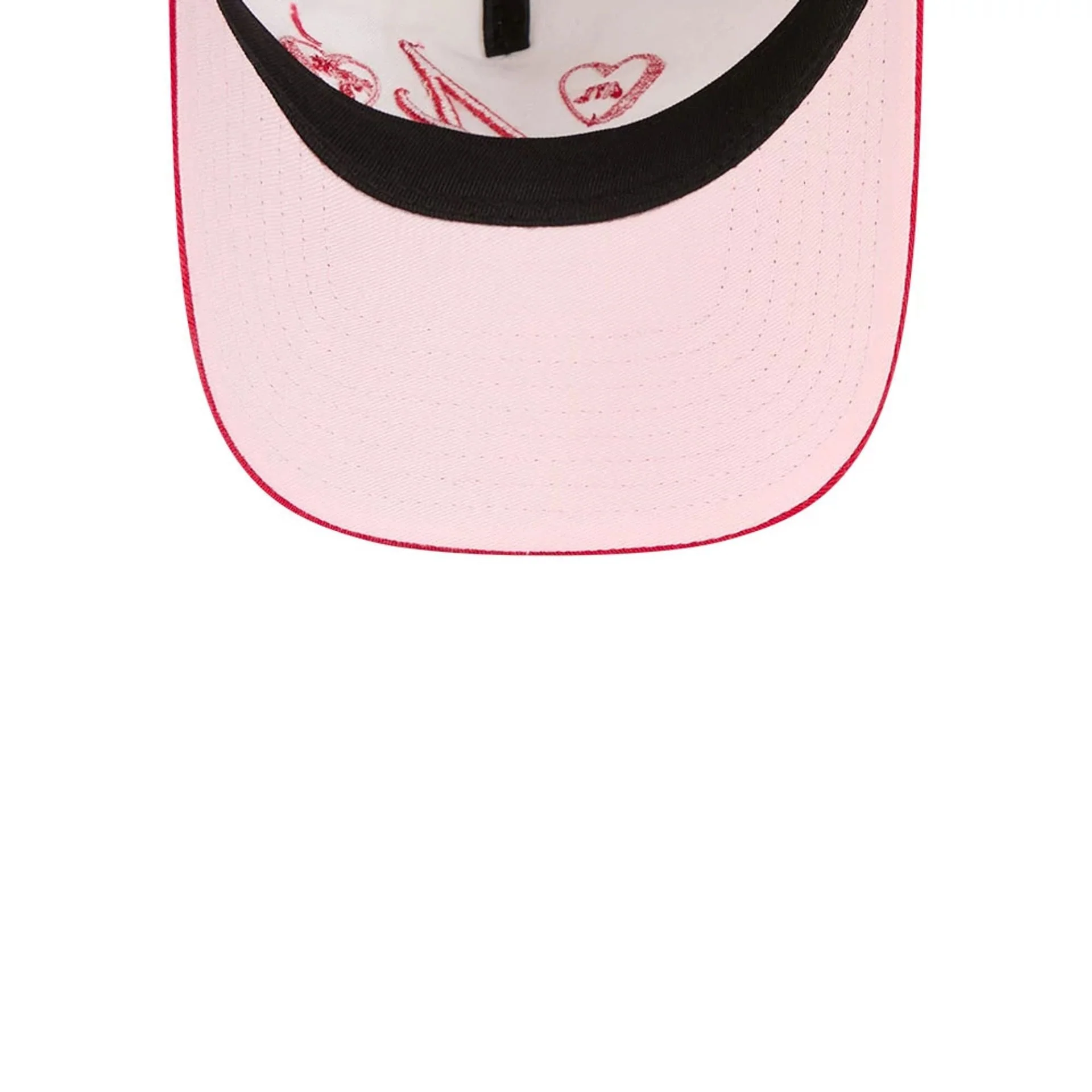 Atlanta Braves MLB Conversation Hearts Red 9TWENTY A-Frame Adjustable Cap - Image 2