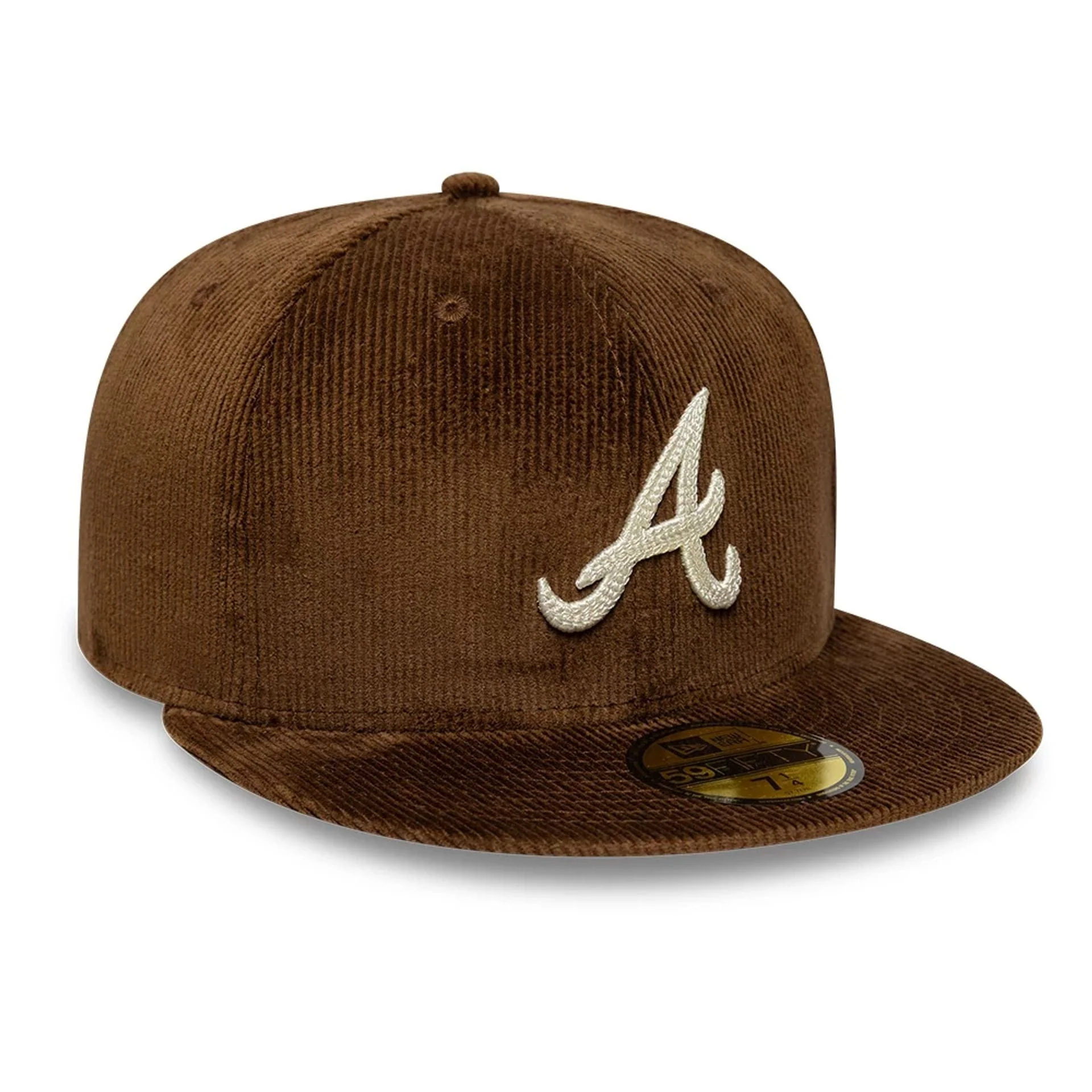 Atlanta Braves MLB Cord Dark Brown 59FIFTY Fitted Cap - Image 3