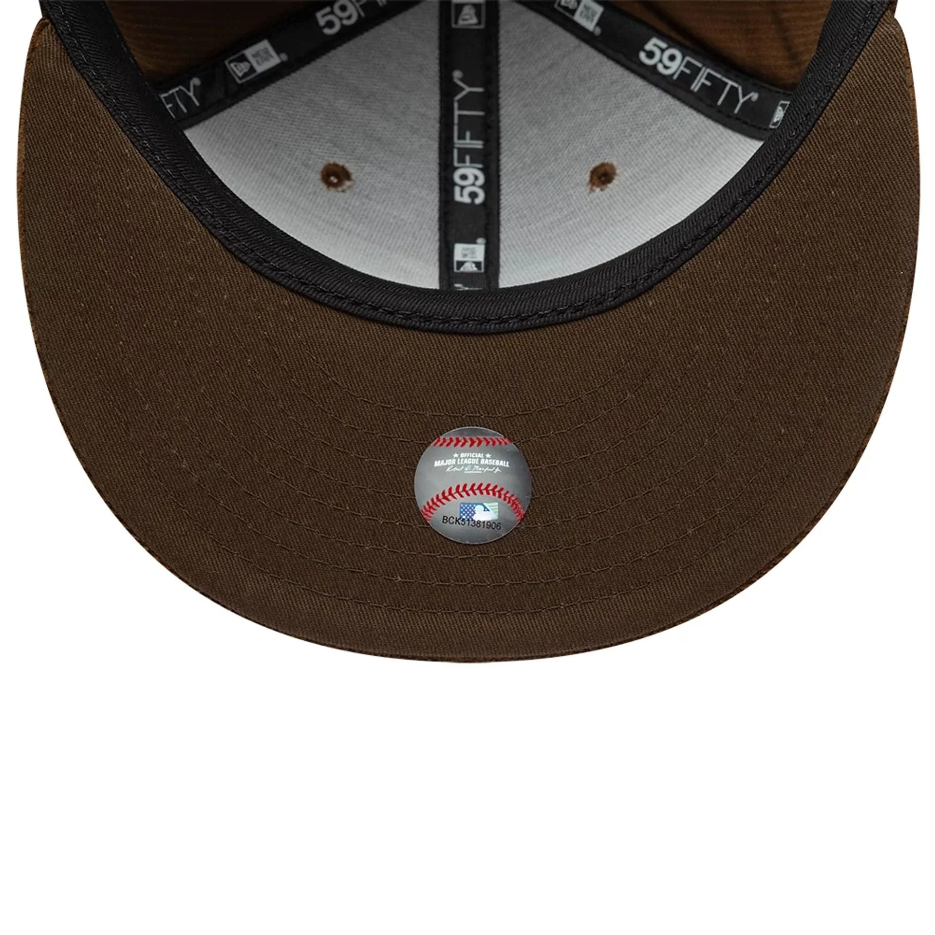 Atlanta Braves MLB Cord Dark Brown 59FIFTY Fitted Cap - Image 7