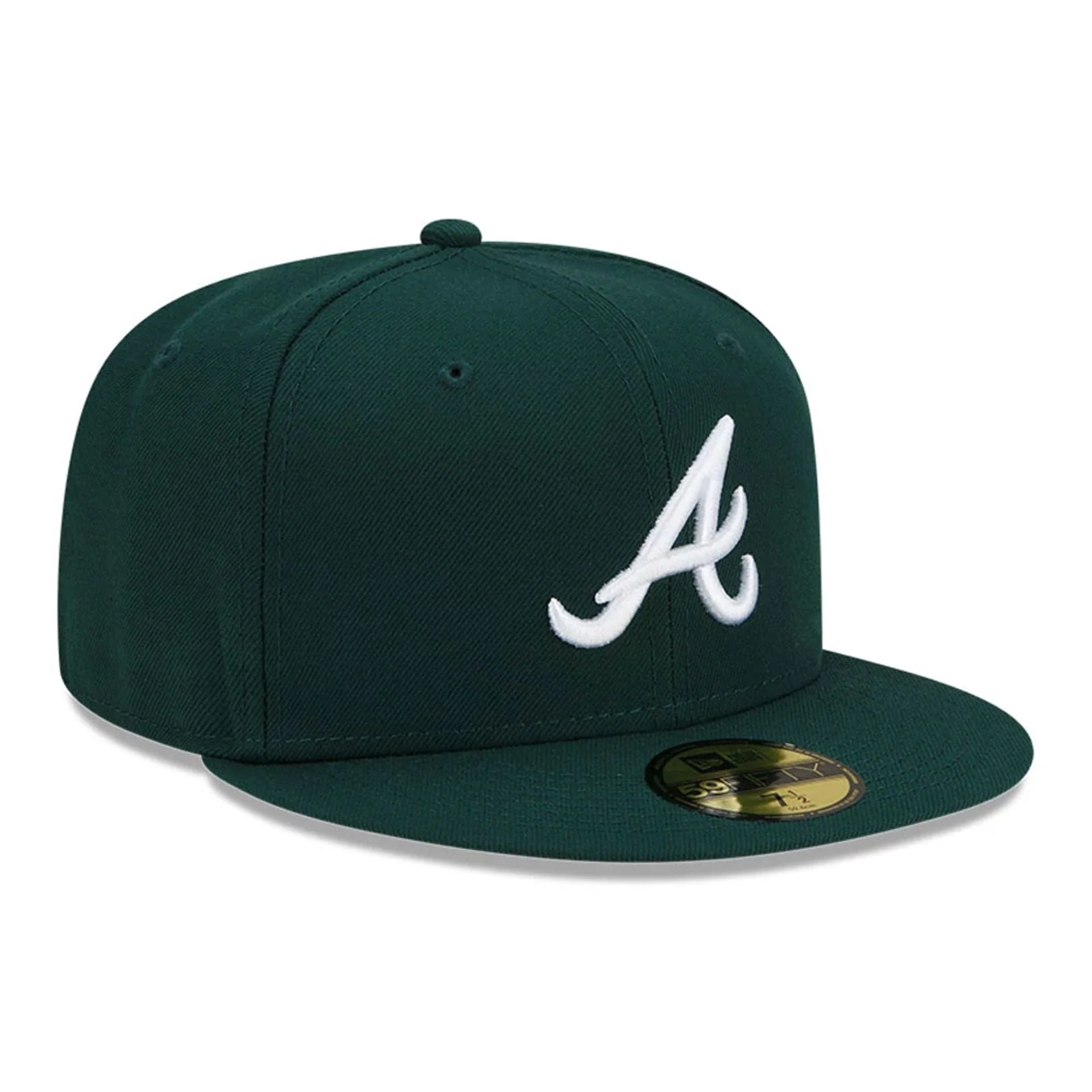 Atlanta Braves MLB Dark Green 59FIFTY Fitted Cap - Image 3