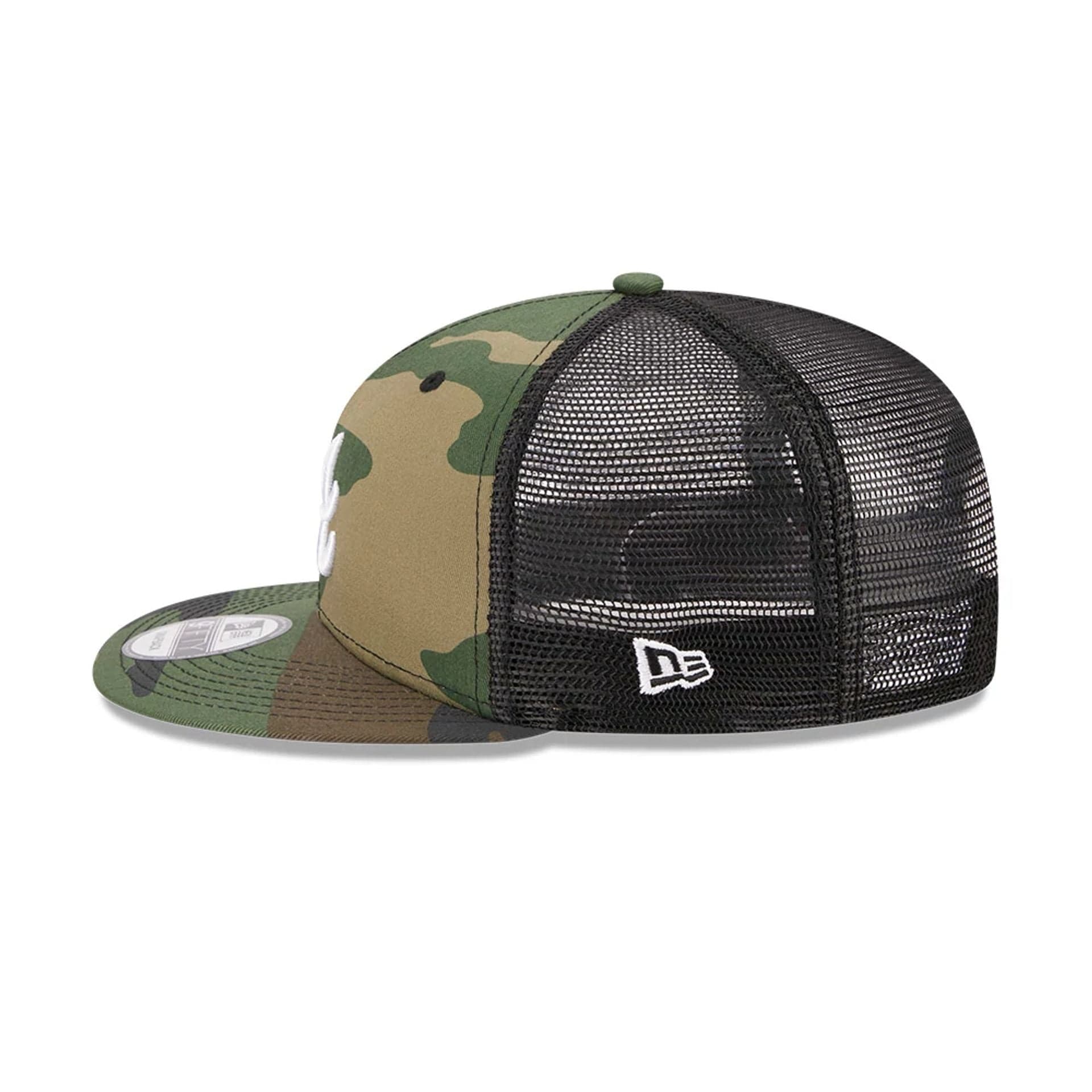 Atlanta Braves MLB Evergreen Camo 9FIFTY Trucker Adjustable Cap - Image 6