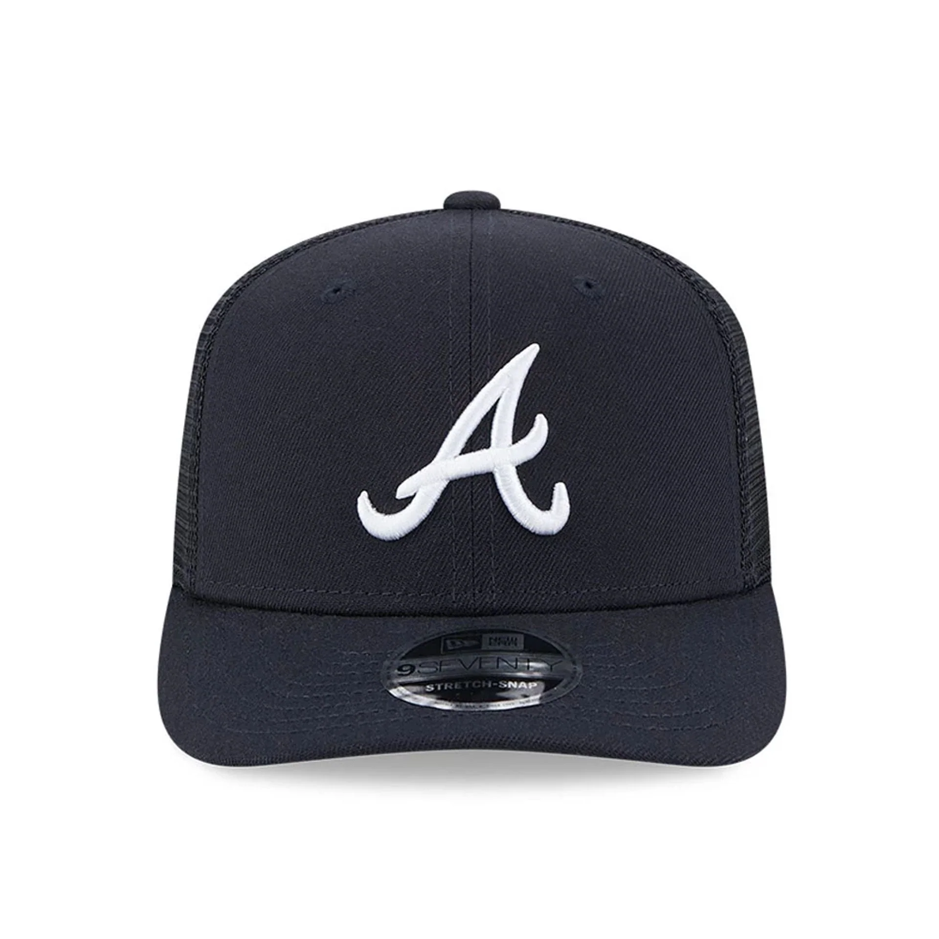 Atlanta Braves MLB Evergreen Navy 9SEVENTY Stretch Snap Adjustable Cap - Image 3