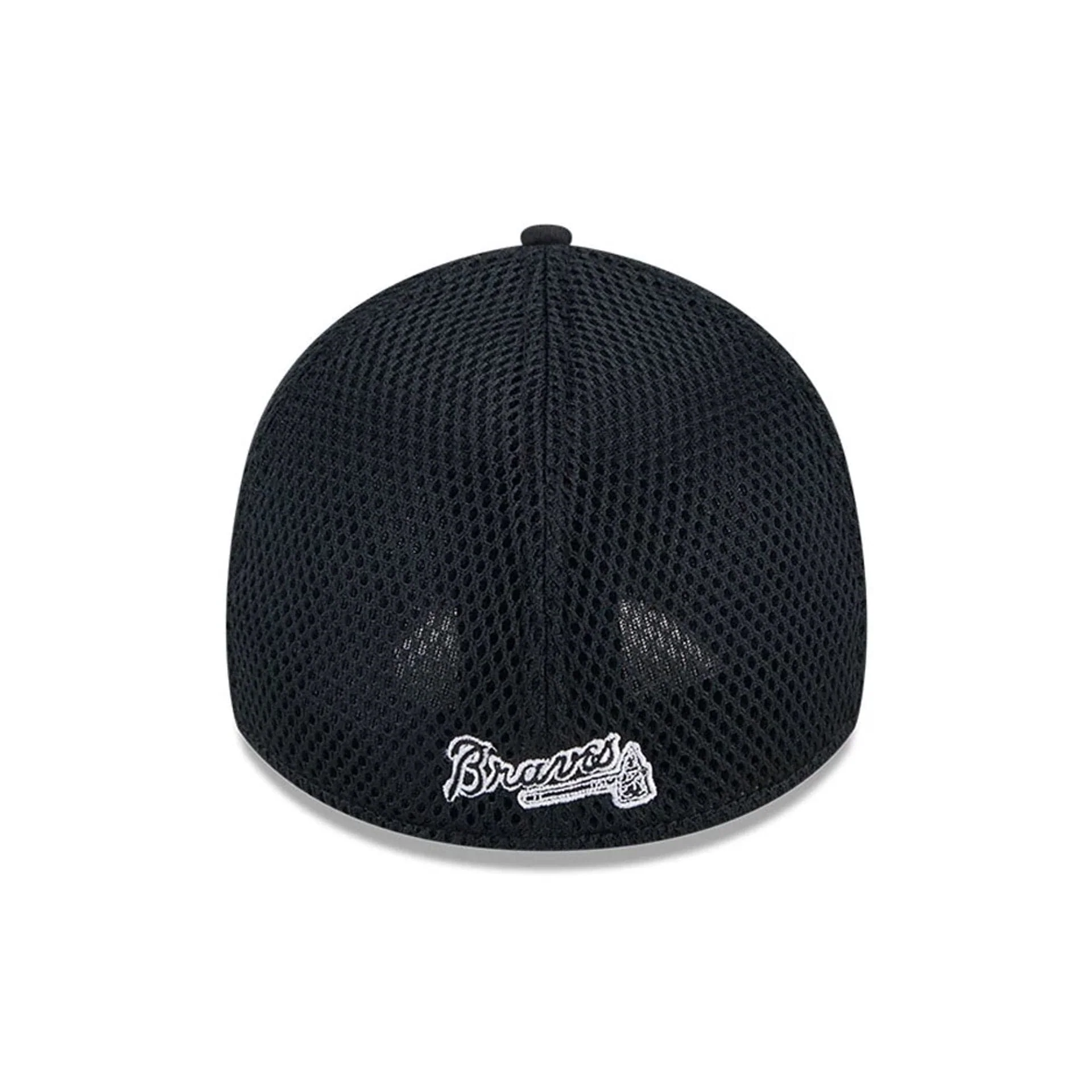 Atlanta Braves MLB Evergreen Neo Black 39THIRTY Stretch Fit Cap - Image 2