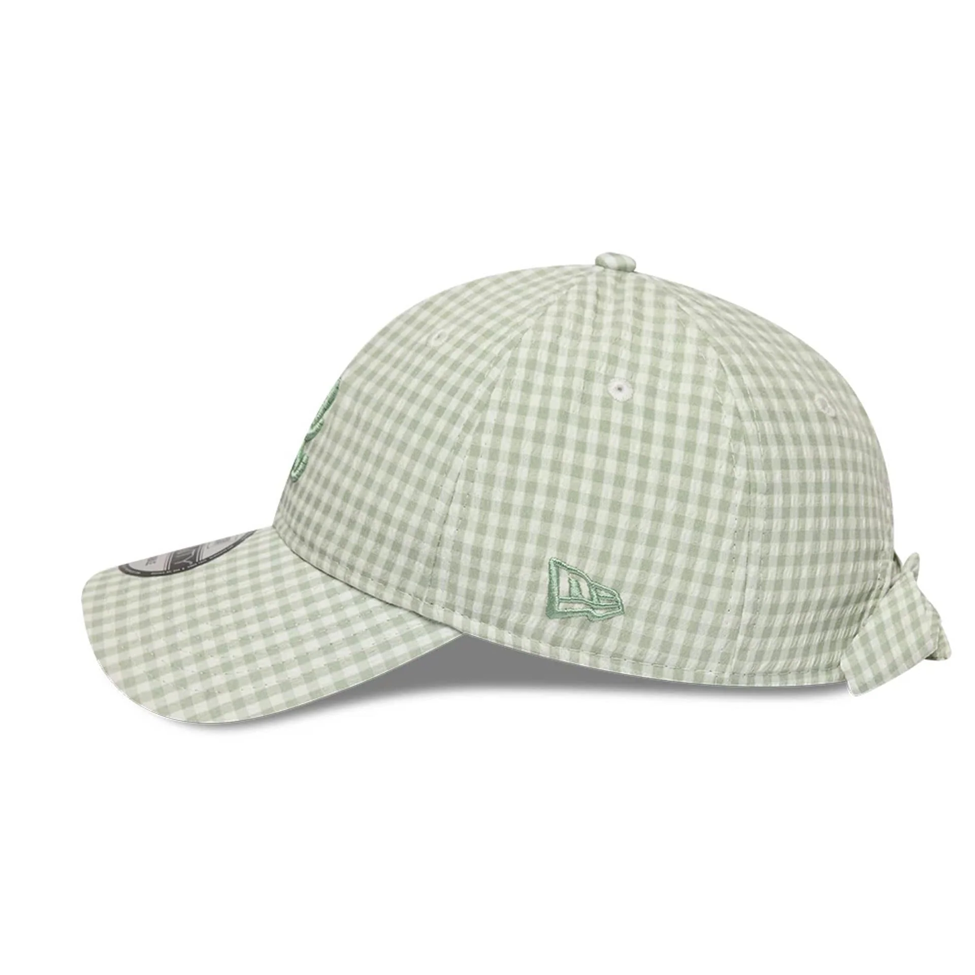 Atlanta Braves MLB Gingham Bowback Pastel Green 9TWENTY Adjustable Cap - Image 5
