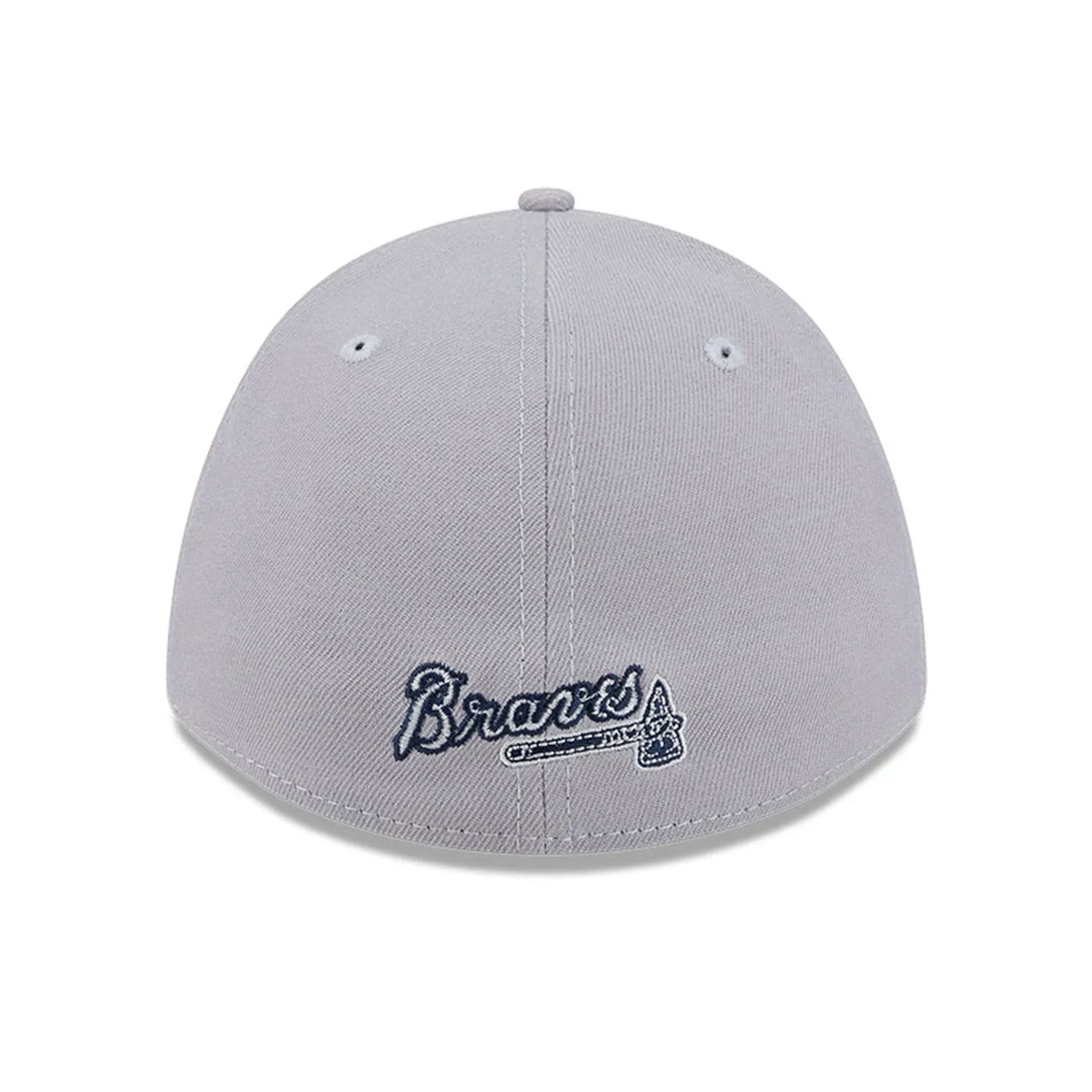 Atlanta Braves MLB Grey 39THIRTY M-Crown Stretch Fit Cap - Image 4