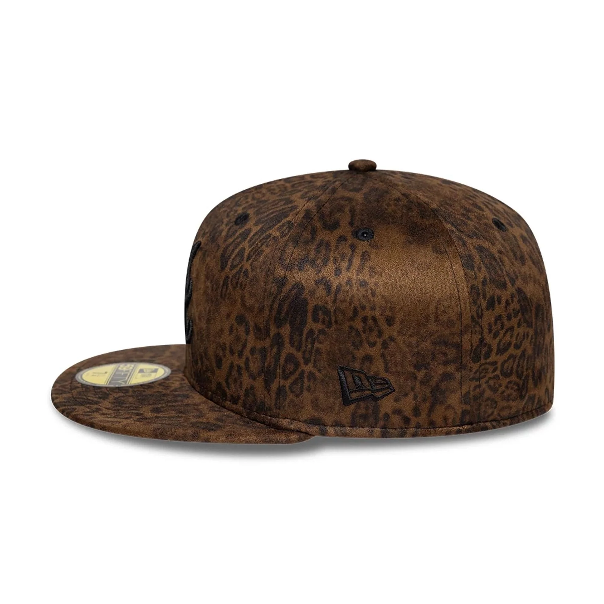Atlanta Braves MLB Leopard Black 59FIFTY Fitted Cap - Image 6