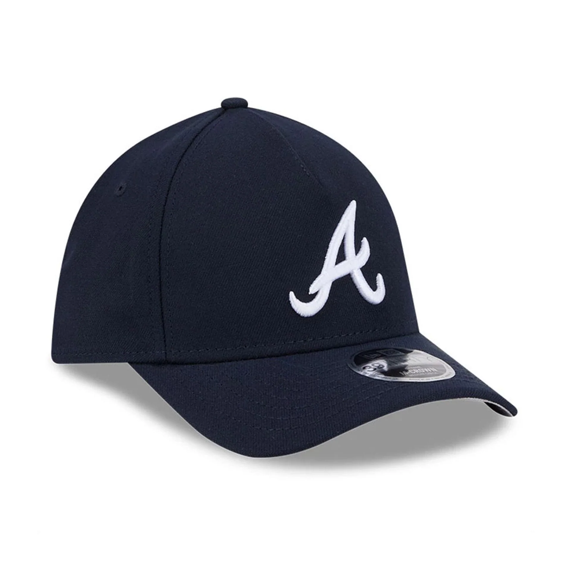 Atlanta Braves MLB Navy 39THIRTY M-Crown A-Frame Stretch Fit Cap - Image 4