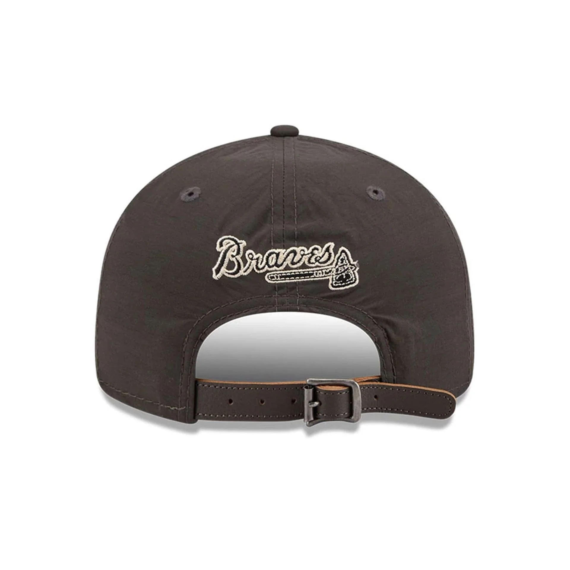 Atlanta Braves MLB Nylon Black Retro Crown 9FIFTY Adjustable Cap - Image 2