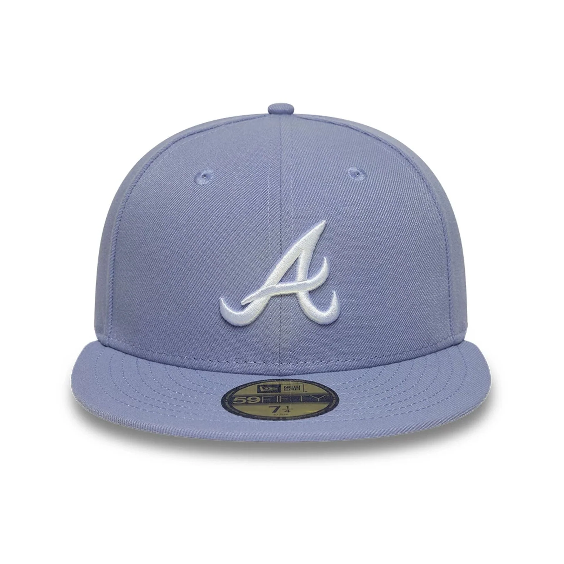 Atlanta Braves MLB Pastel Purple 59FIFTY Fitted Cap - Image 2