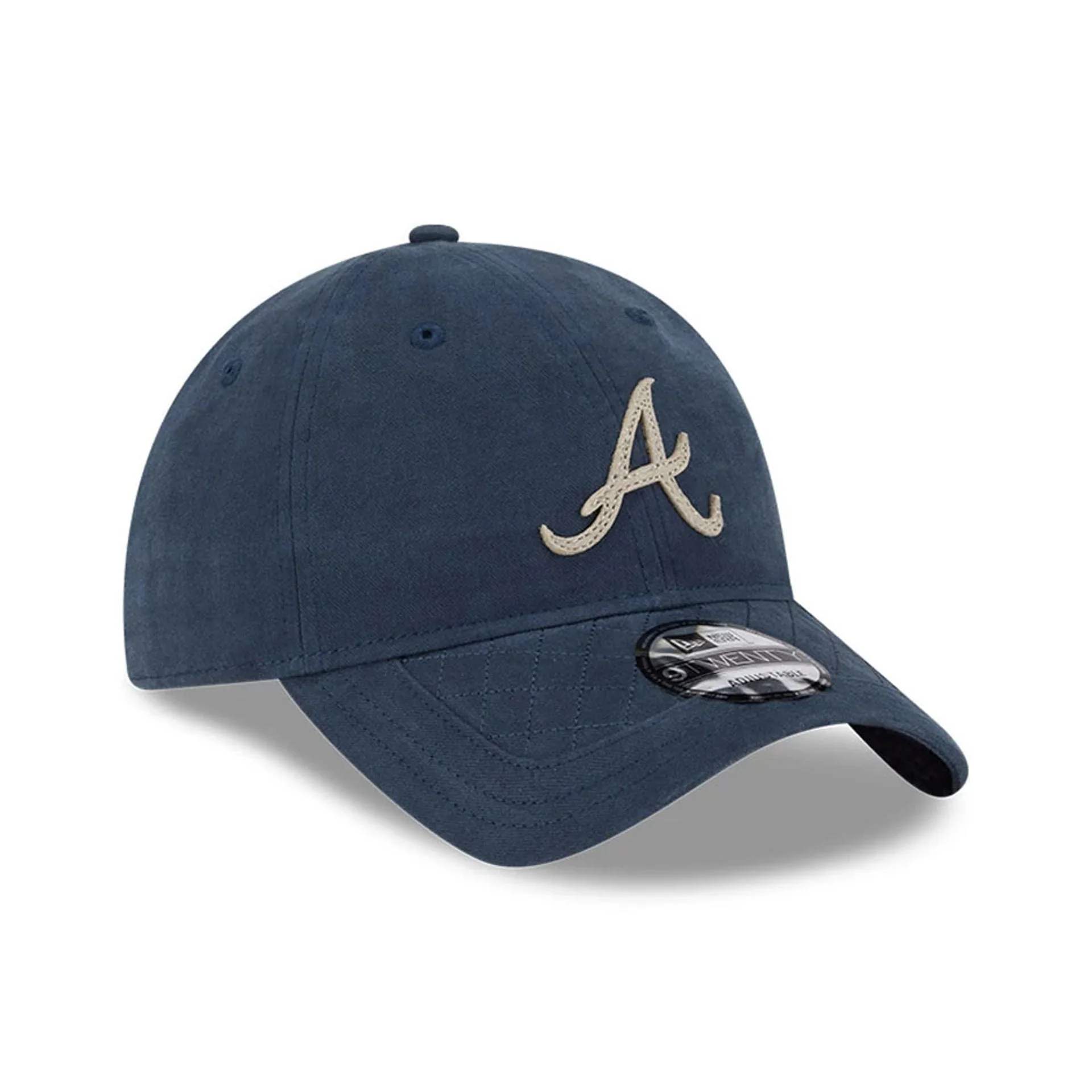 Atlanta Braves MLB Quilted Navy 9TWENTY Adjustable Cap - Image 2
