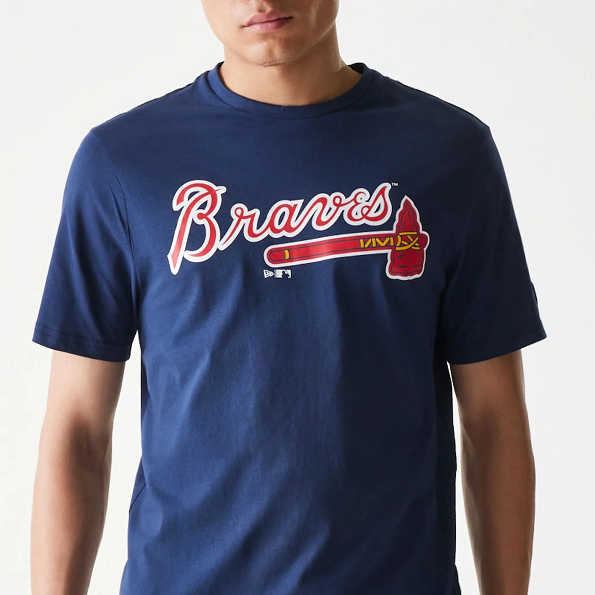 Atlanta Braves MLB Regular Dark Blue T-Shirt - Image 3