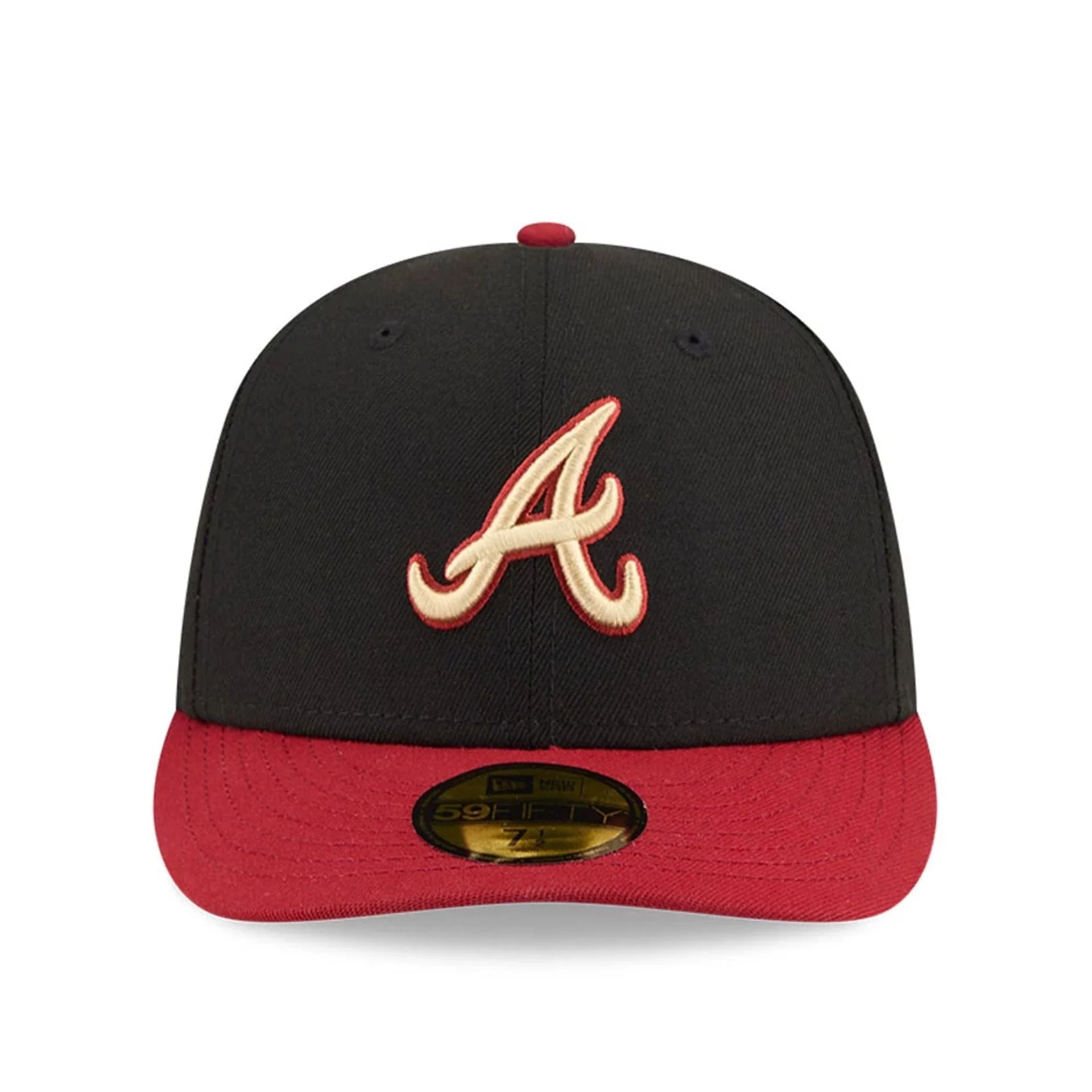 Atlanta Braves MLB Team Cards Black 59FIFTY Fitted Cap - Image 3