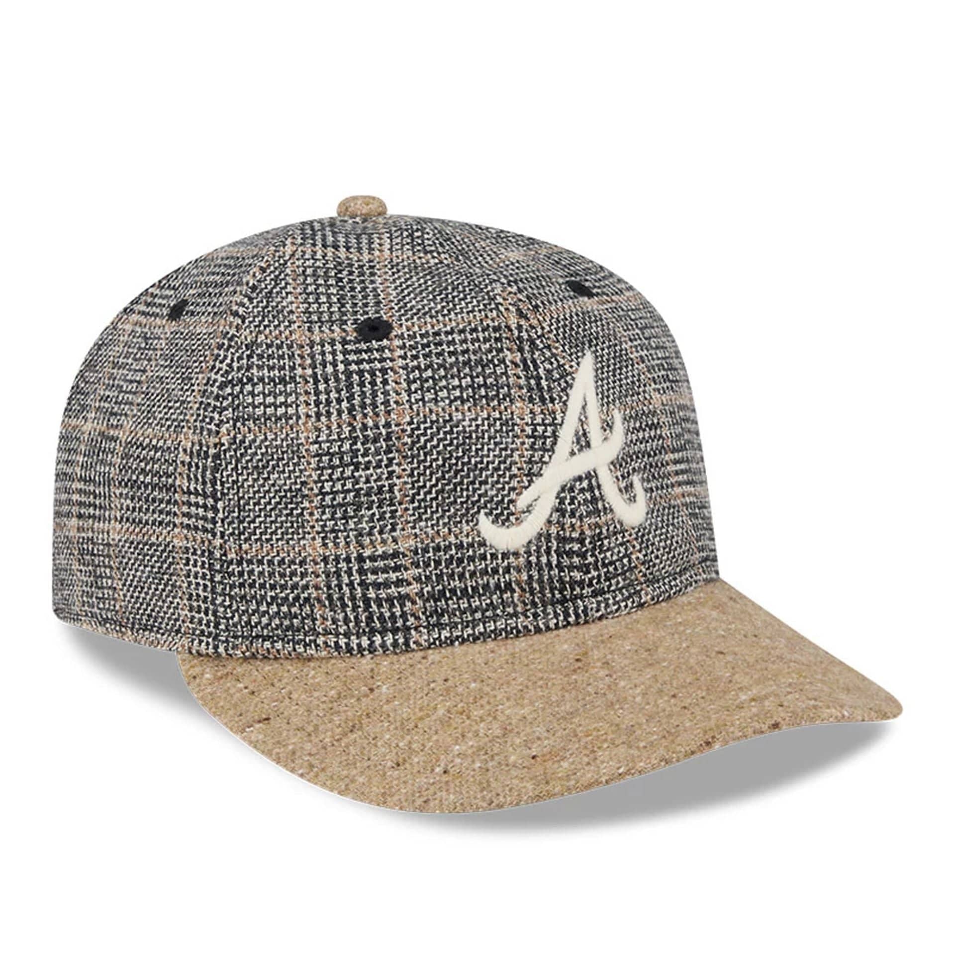 Atlanta Braves MLB Vintage Tweed Open Blue Retro Crown 59FIFTY Fitted Cap - Image 4