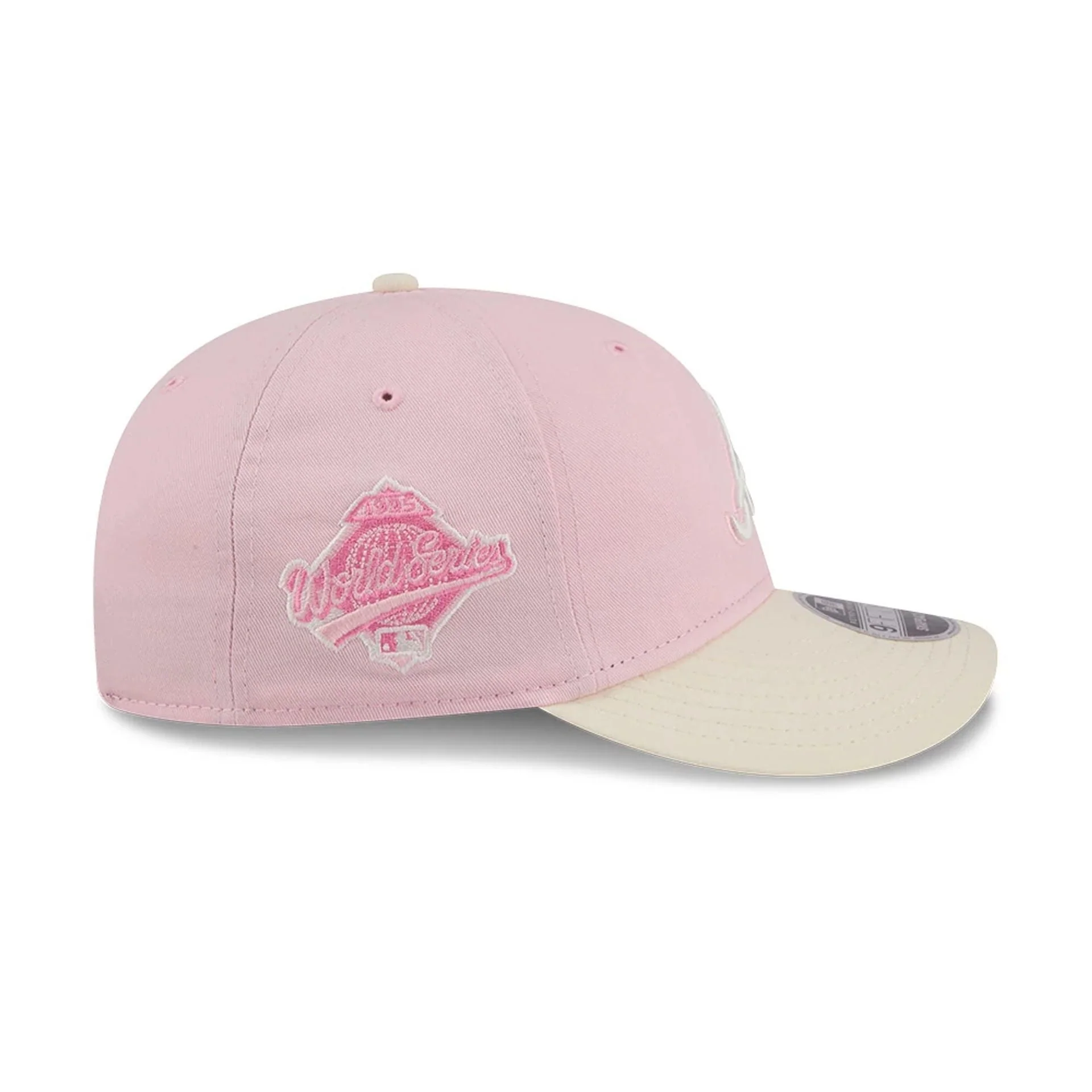 Atlanta Braves MLB Washed Tie Dye Pastel Pink 9FIFTY Snapback Adjustable Cap - Image 4