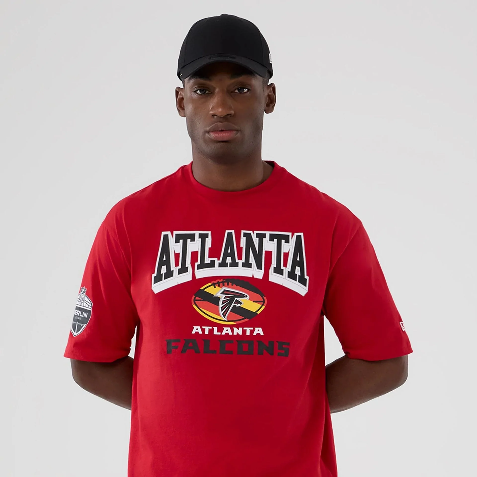 Atlanta Falcons NFL International Series Games 2025 Red Oversized T-Shirt - Image 3