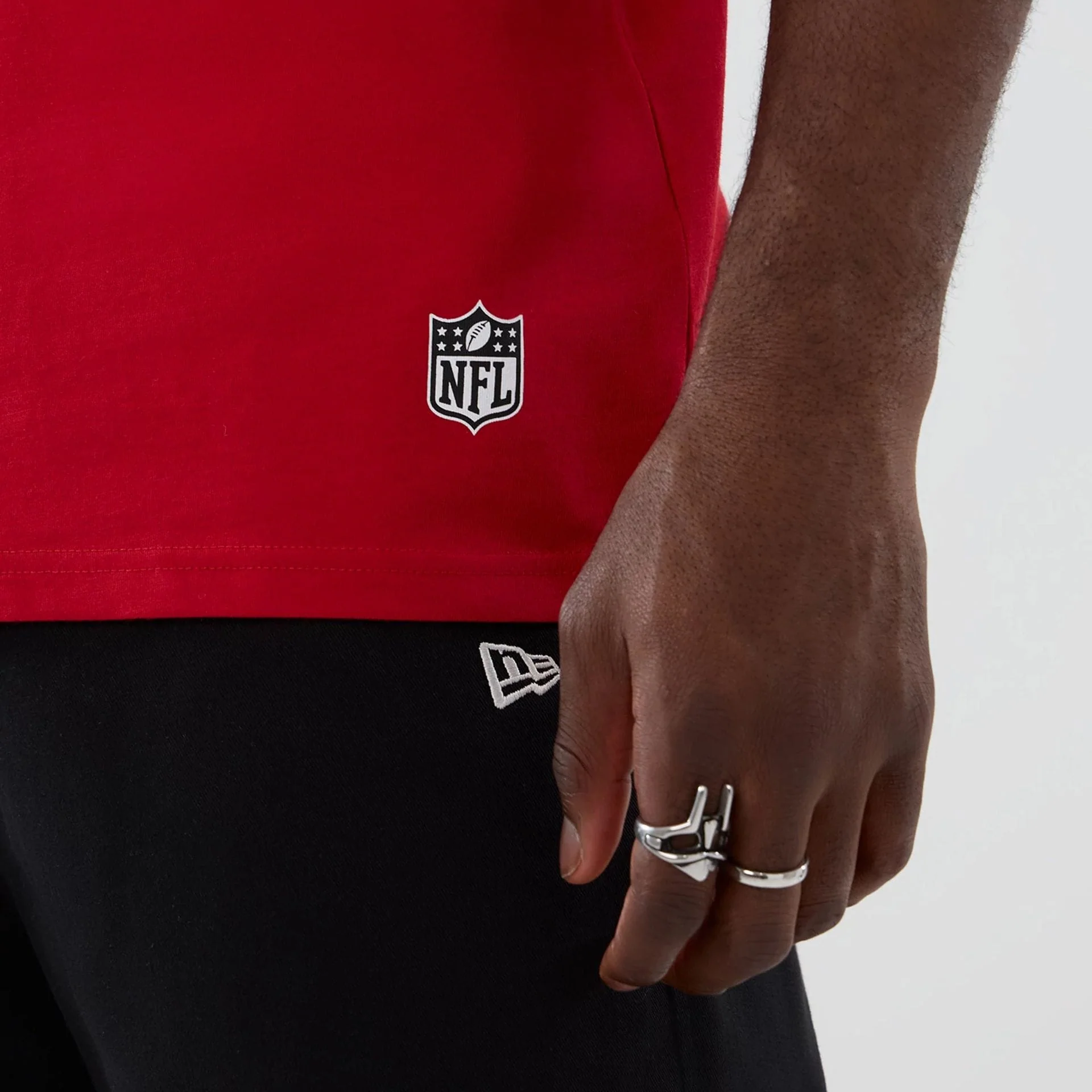 Atlanta Falcons NFL International Series Games 2025 Red Oversized T-Shirt - Image 6