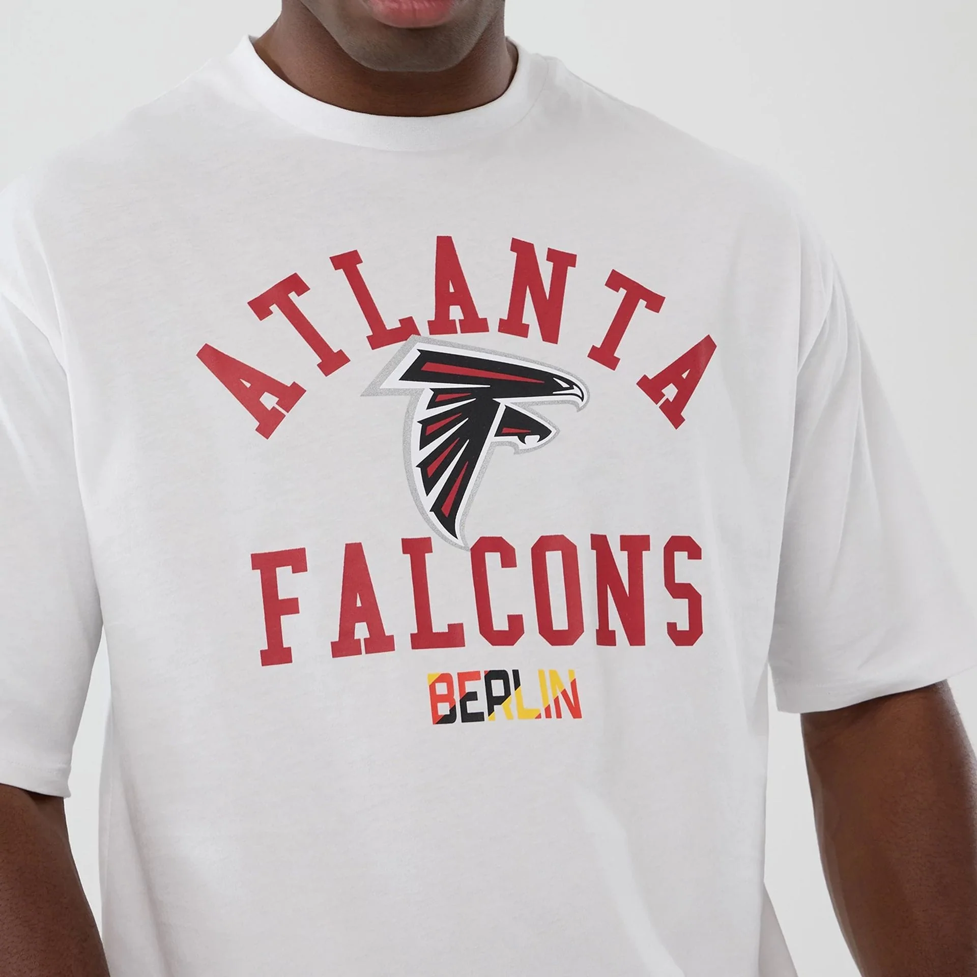 Atlanta Falcons NFL International Series Games 2025 White Oversized T-Shirt - Image 3