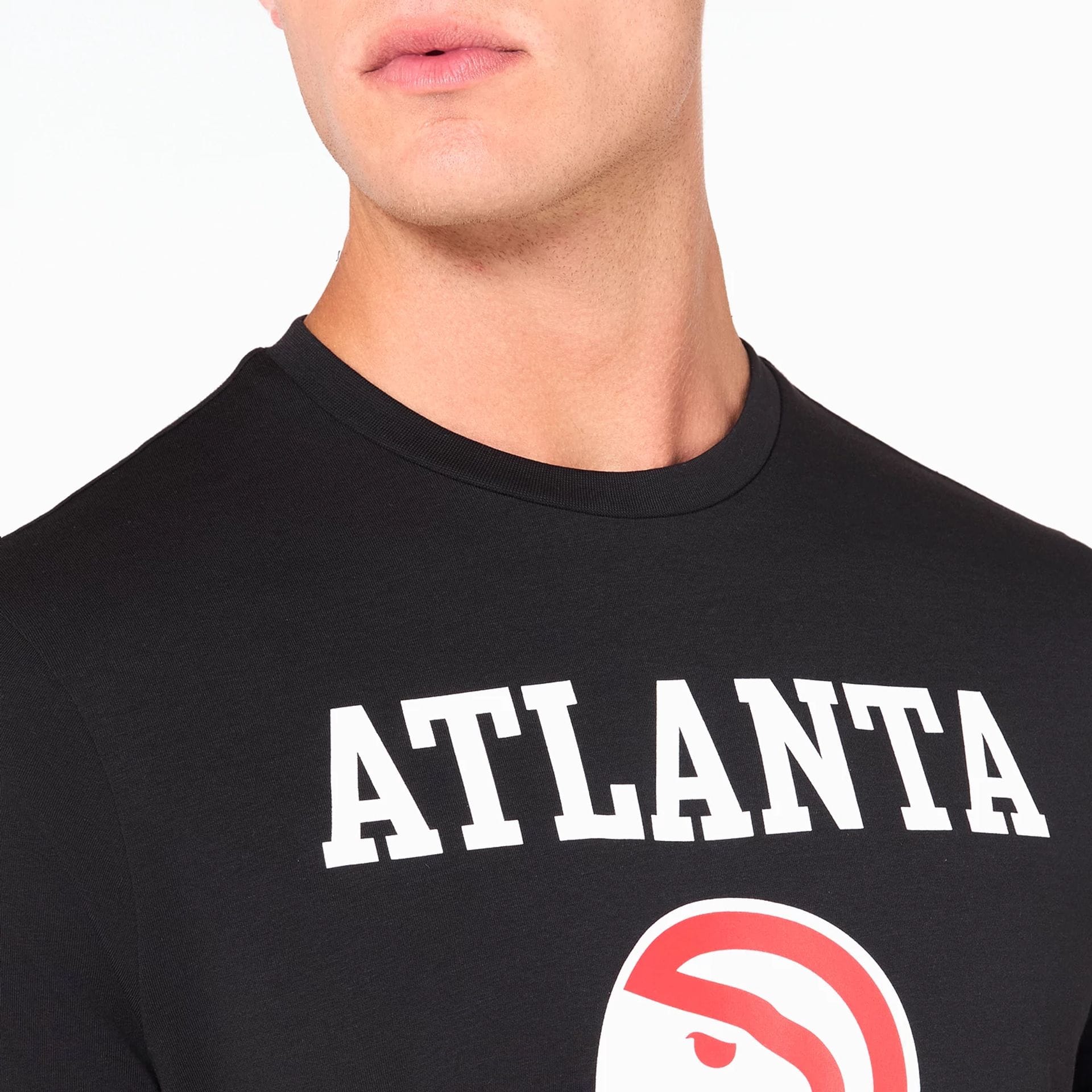Atlanta Hawks NBA Black T-Shirt - Image 3