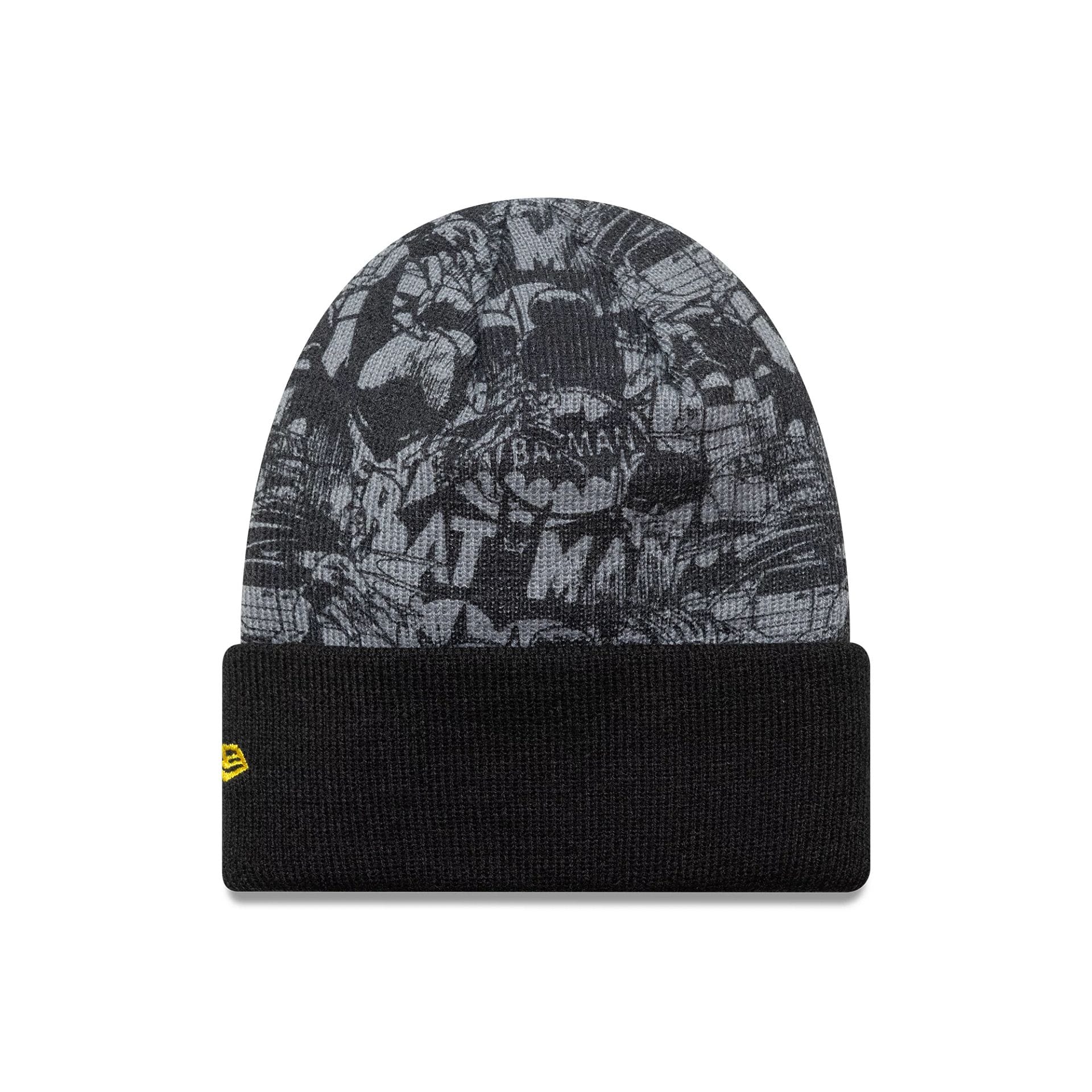 Batman Youth DC Black Cuff Knit Beanie Hat - Image 2