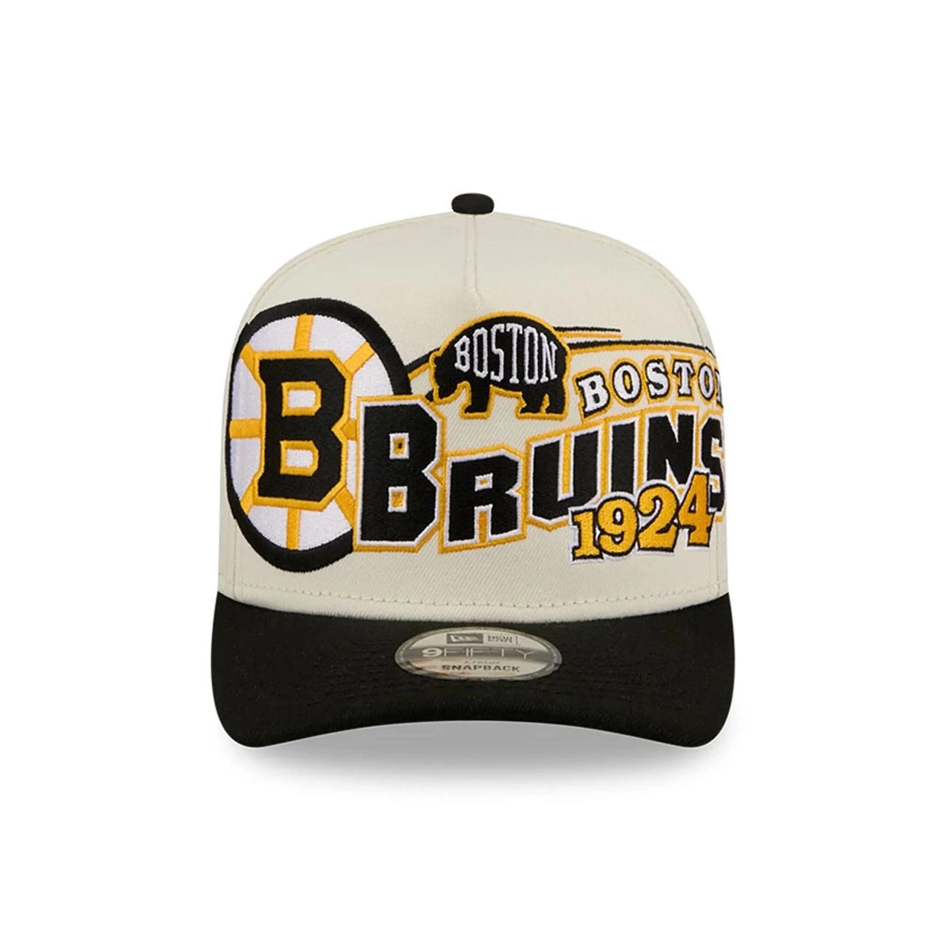 Boston Bruins NHL Classic White 9FIFTY A-Frame Snapback Adjustable Cap - Image 3