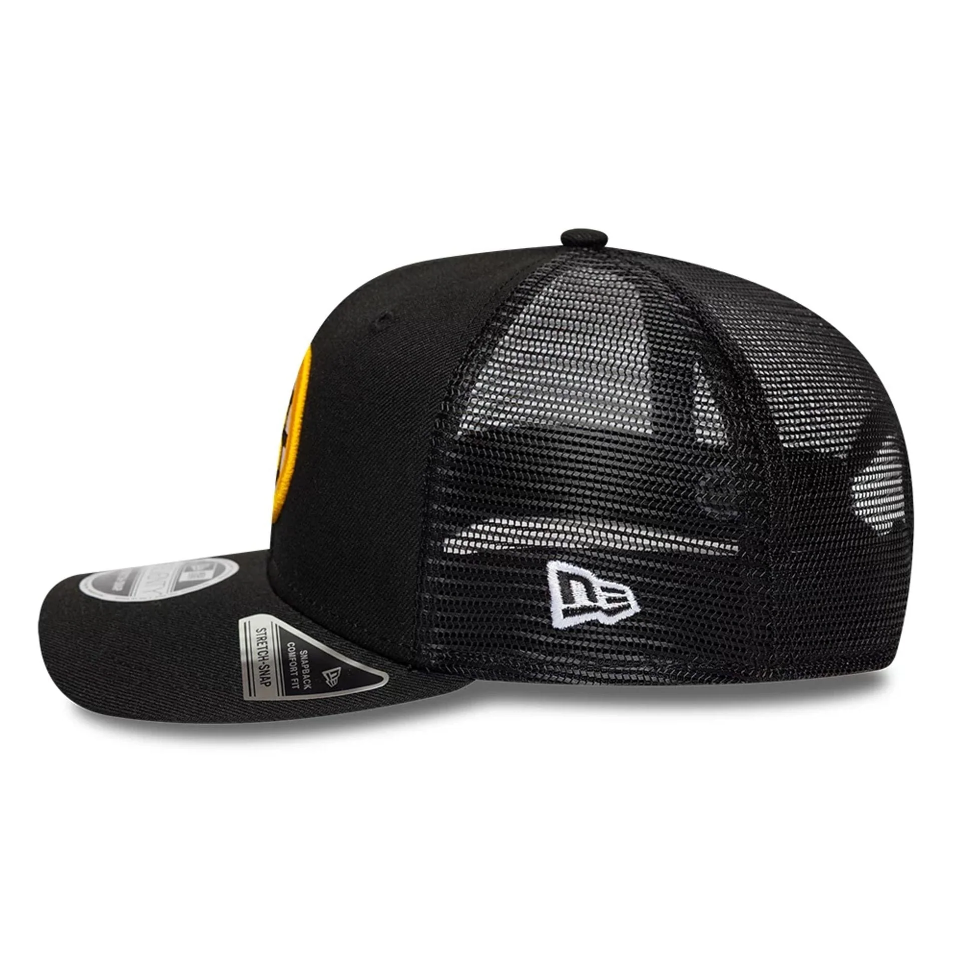 Boston Bruins NHL Evergreen Black 9SEVENTY Stretch Snap Adjustable Cap - Image 5