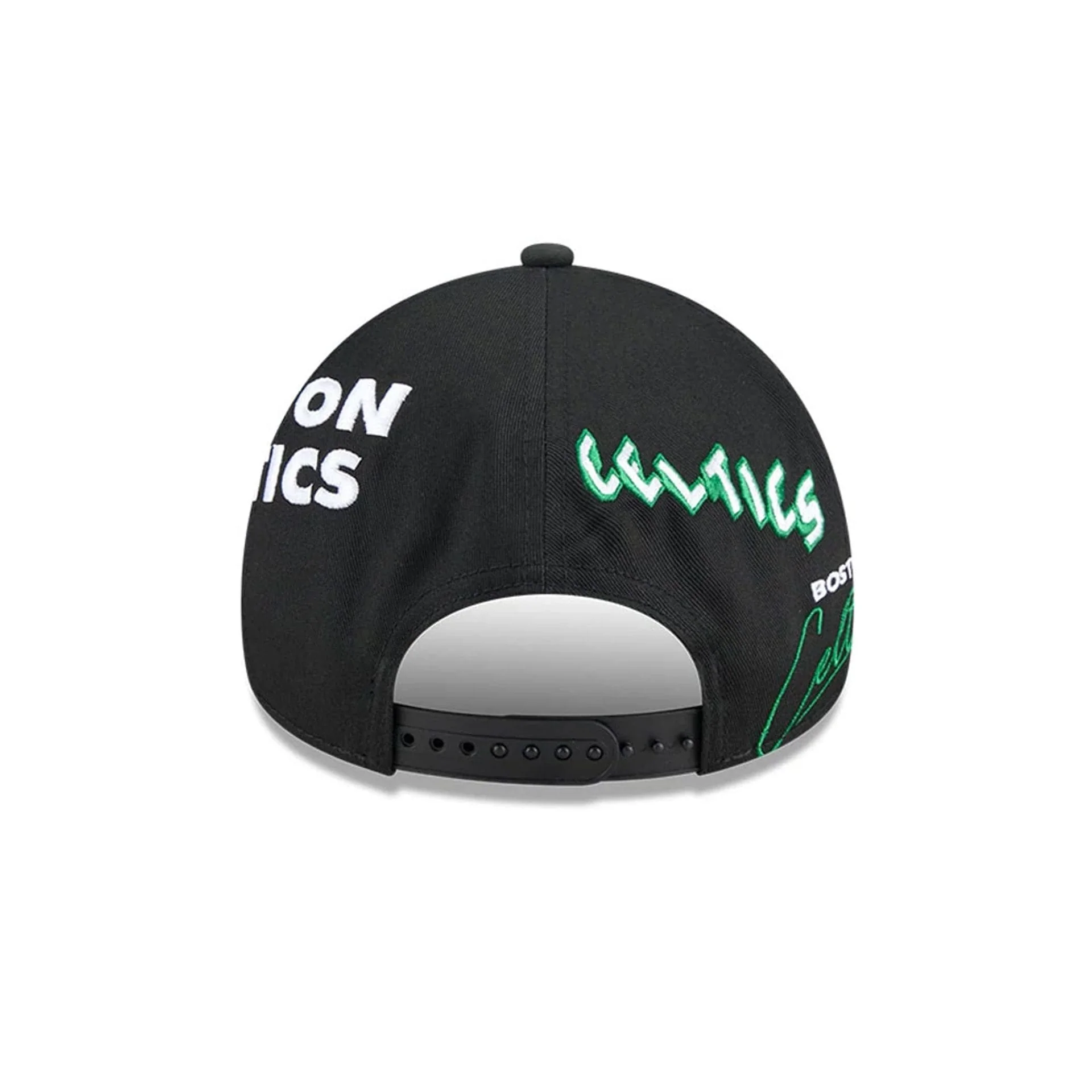 Boston Celtics NBA All Over Black 9FORTY A-Frame Adjustable Cap - Image 4