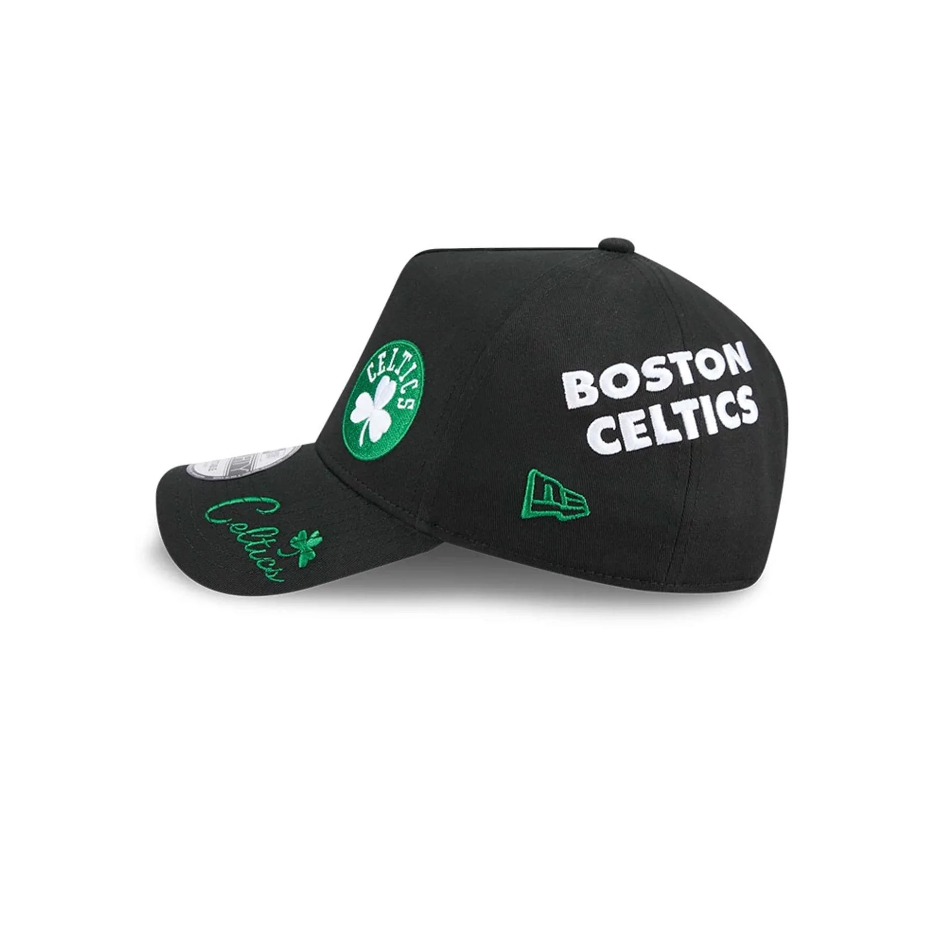Boston Celtics NBA All Over Black 9FORTY A-Frame Adjustable Cap - Image 5