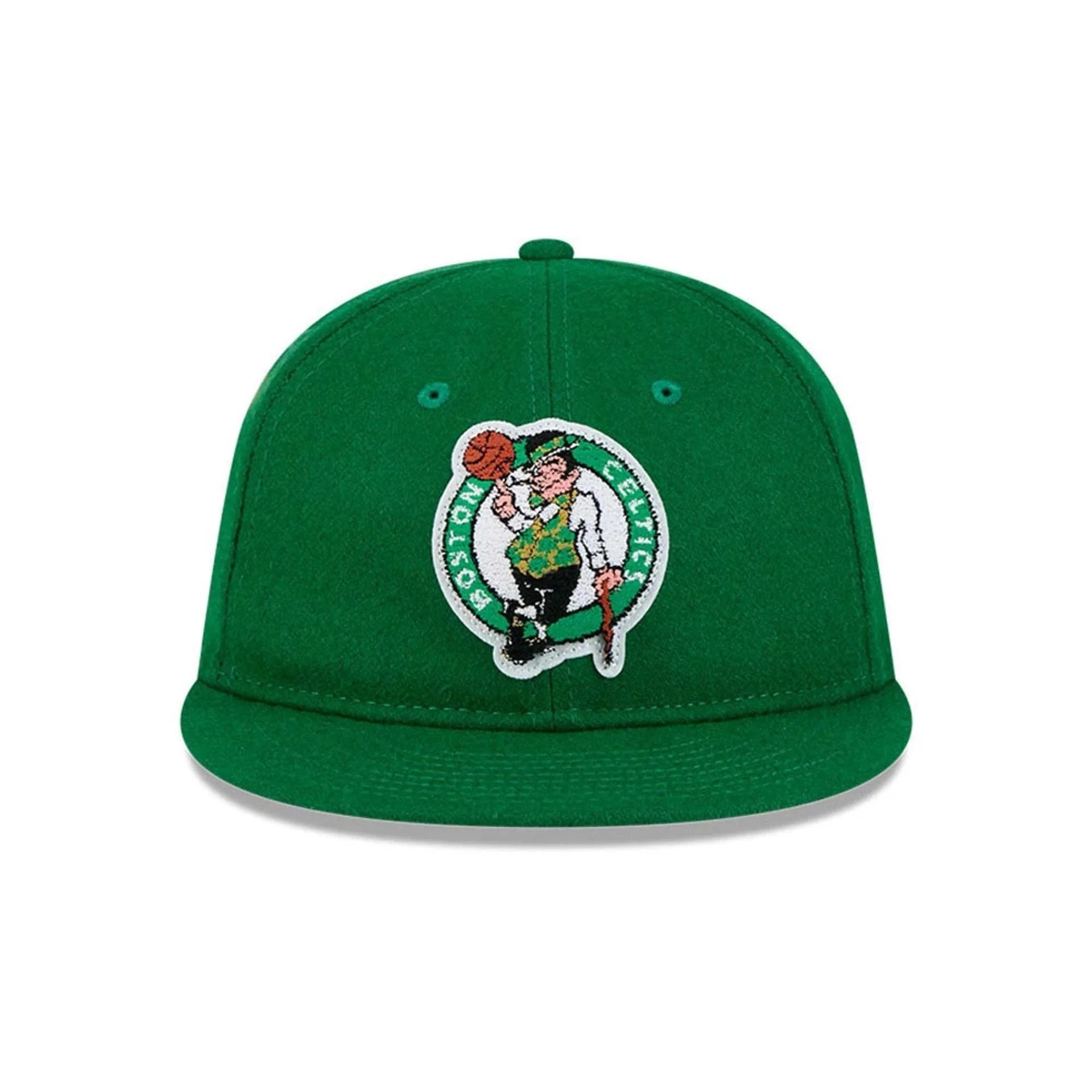 Boston Celtics NBA Chenille Woven Green Retro Crown 9FIFTY Adjustable Cap - Image 4