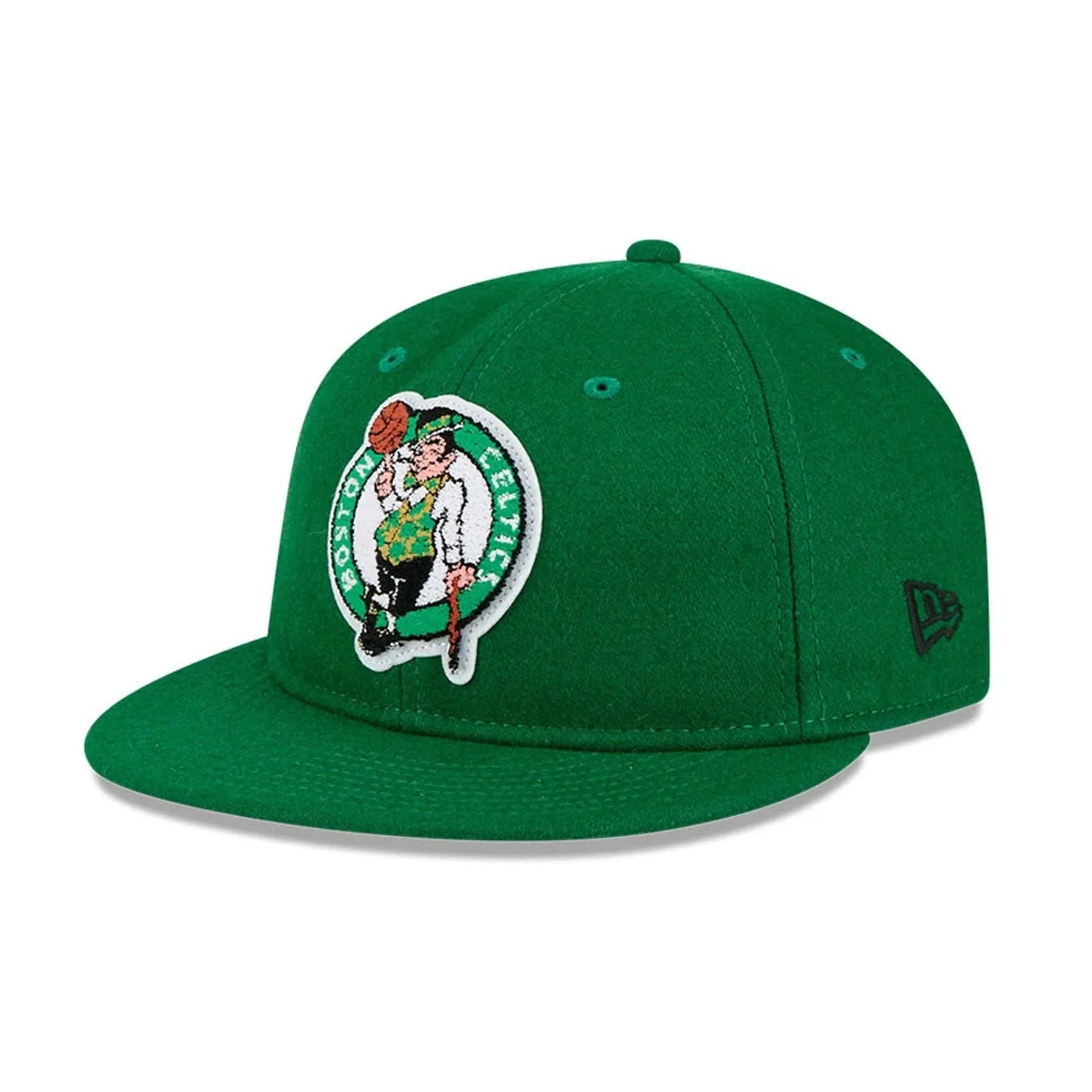 Boston Celtics NBA Chenille Woven Green Retro Crown 9FIFTY Adjustable Cap - Image 5
