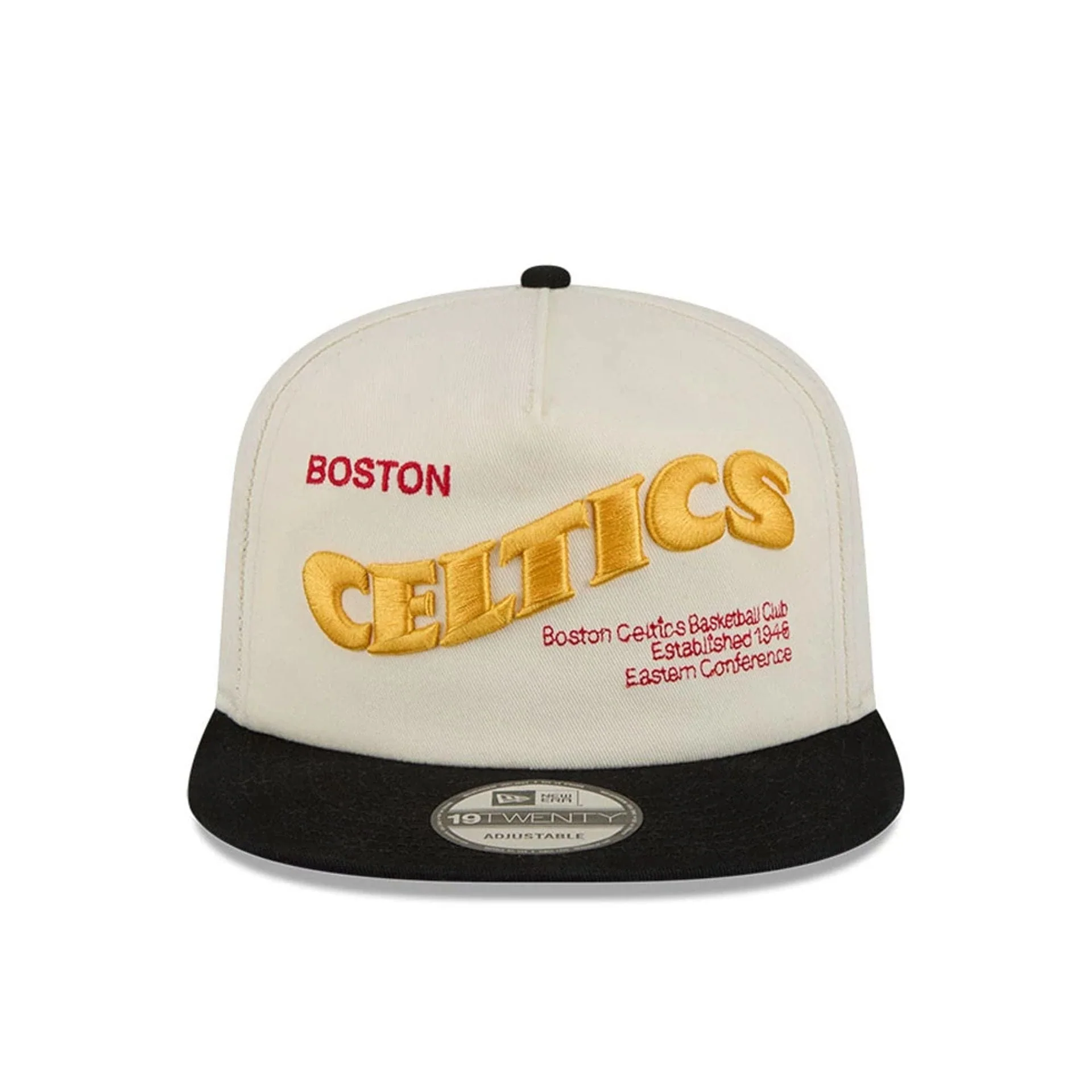 Boston Celtics NBA Conference Script White 19TWENTY Adjustable Cap - Image 3
