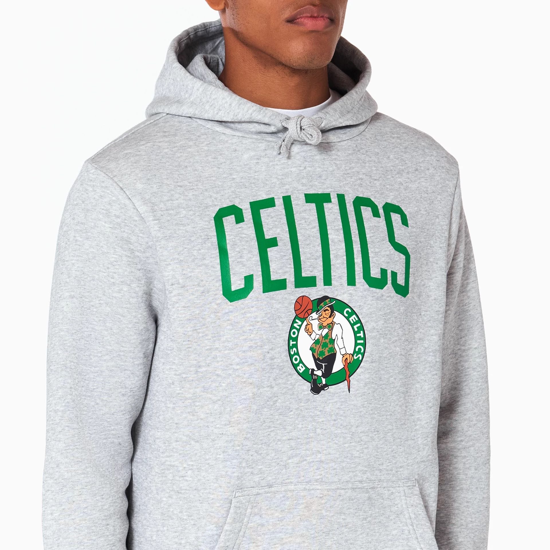 Boston Celtics NBA Grey Pullover Hoodie - Image 6