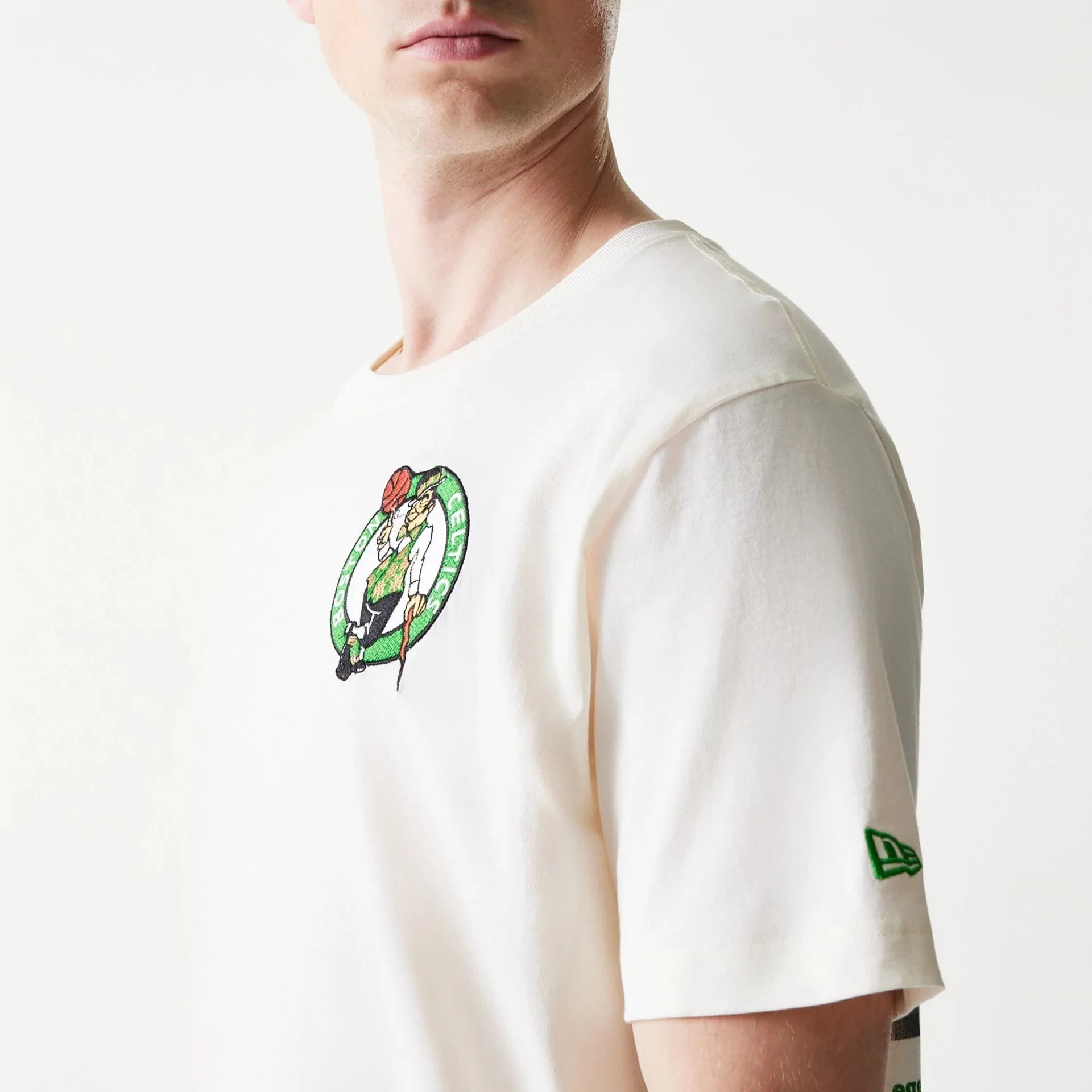 Boston Celtics NBA Hotdog Cream T-Shirt - Image 5