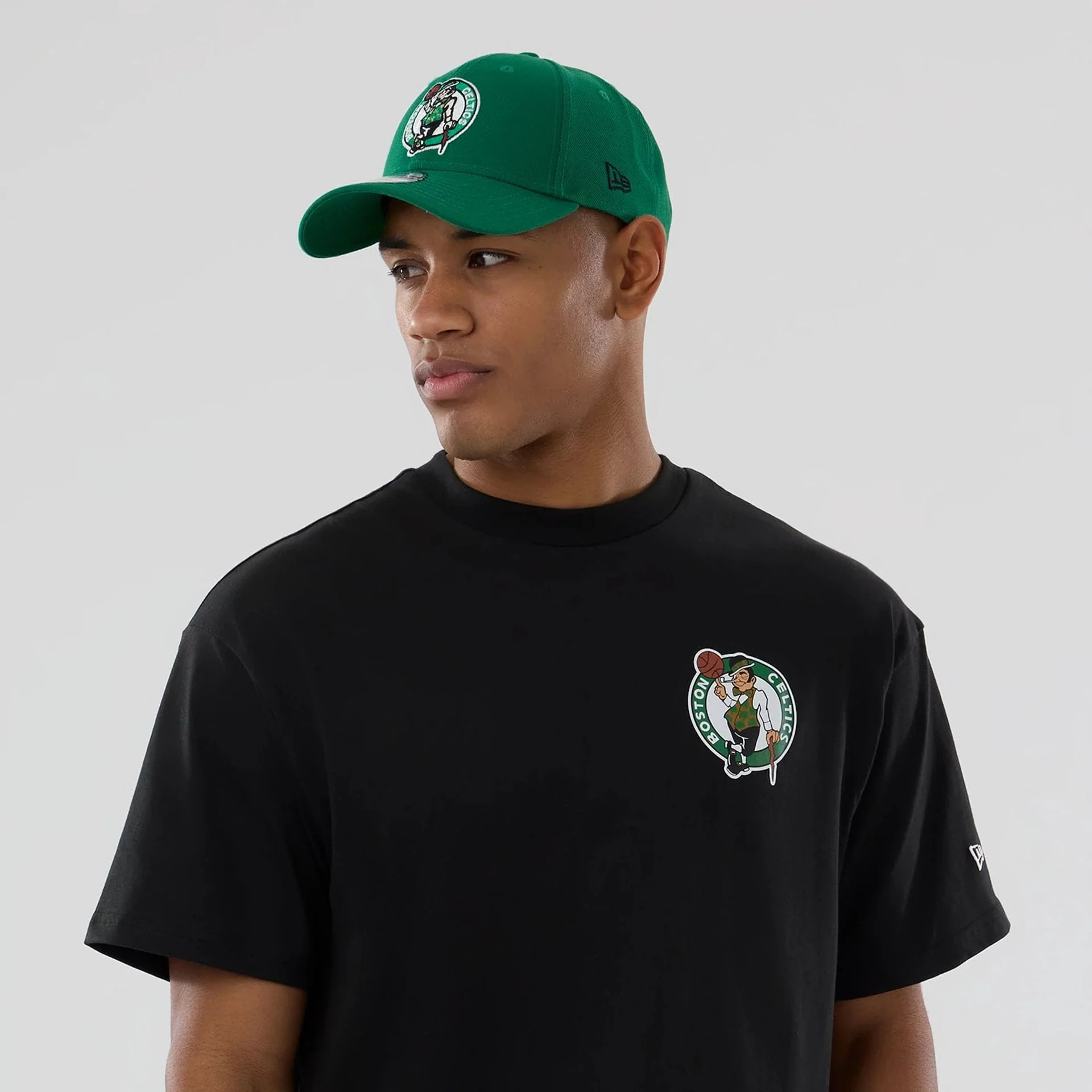 Boston Celtics NBA logo Black T-Shirt - Image 6
