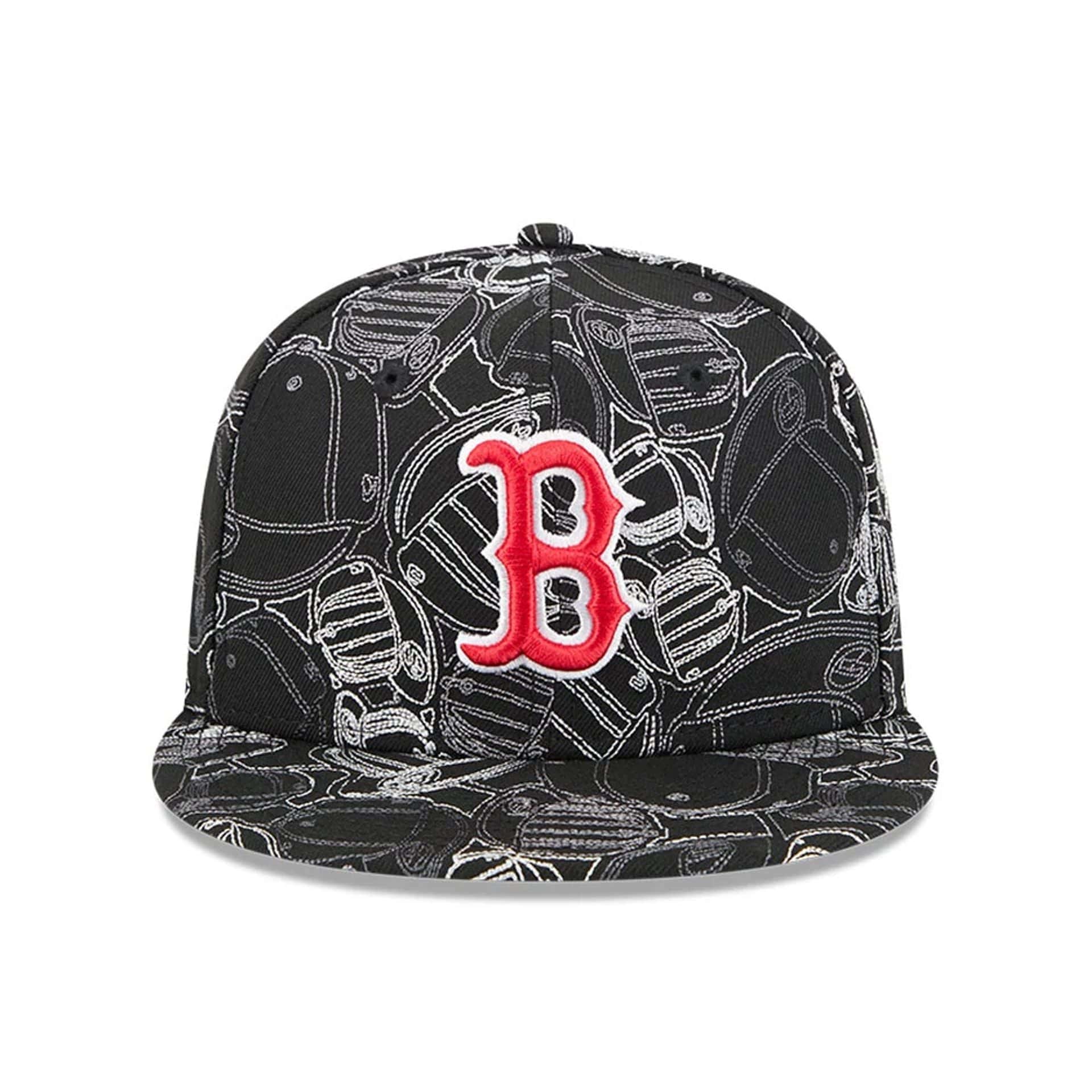 Boston Red Sox MLB Cap Scramble Black 59FIFTY Fitted Cap - Image 3