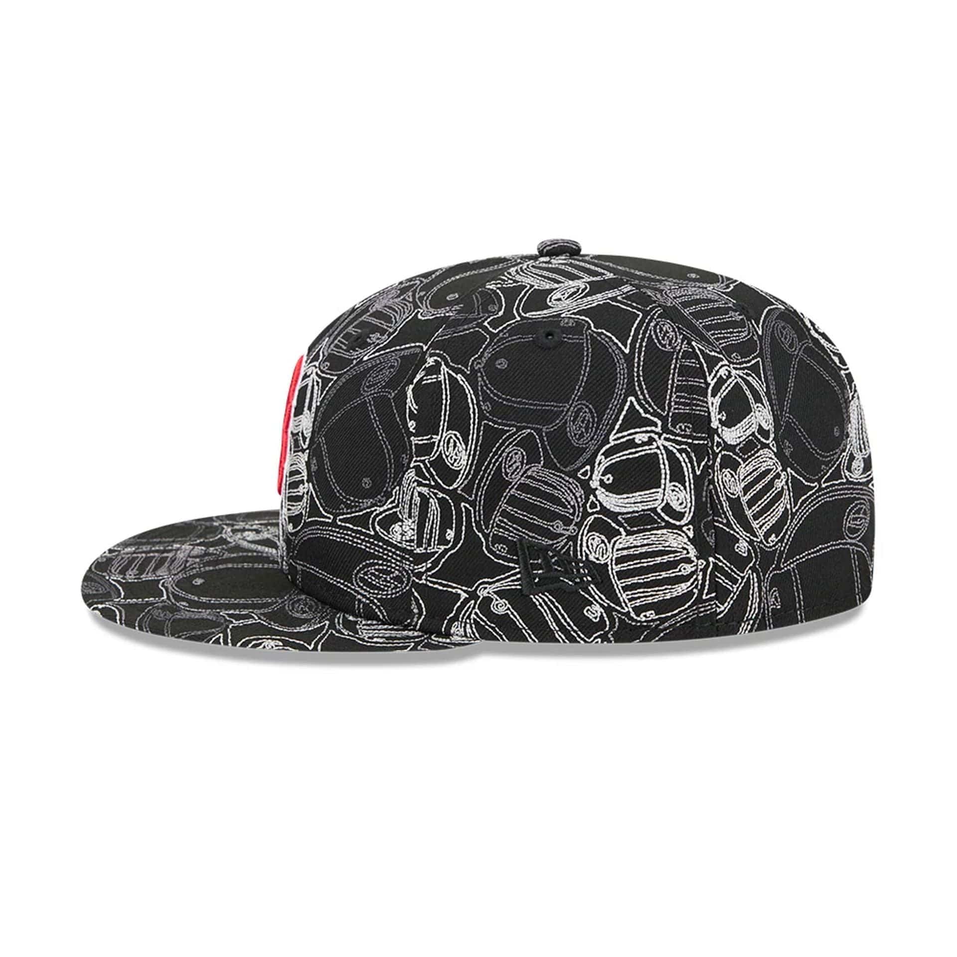 Boston Red Sox MLB Cap Scramble Black 59FIFTY Fitted Cap - Image 6