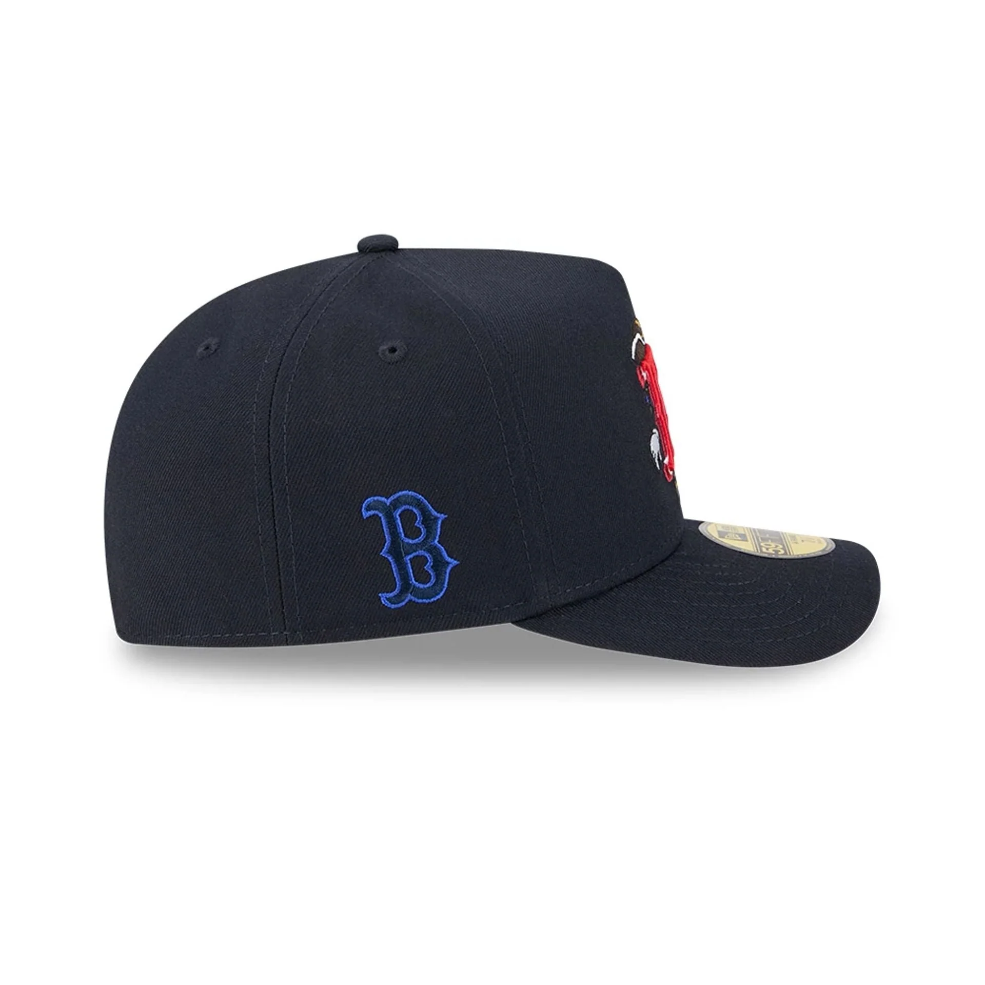 Boston Red Sox MLB Cartoon Navy 59FIFTY A-Frame Fitted Cap - Image 5