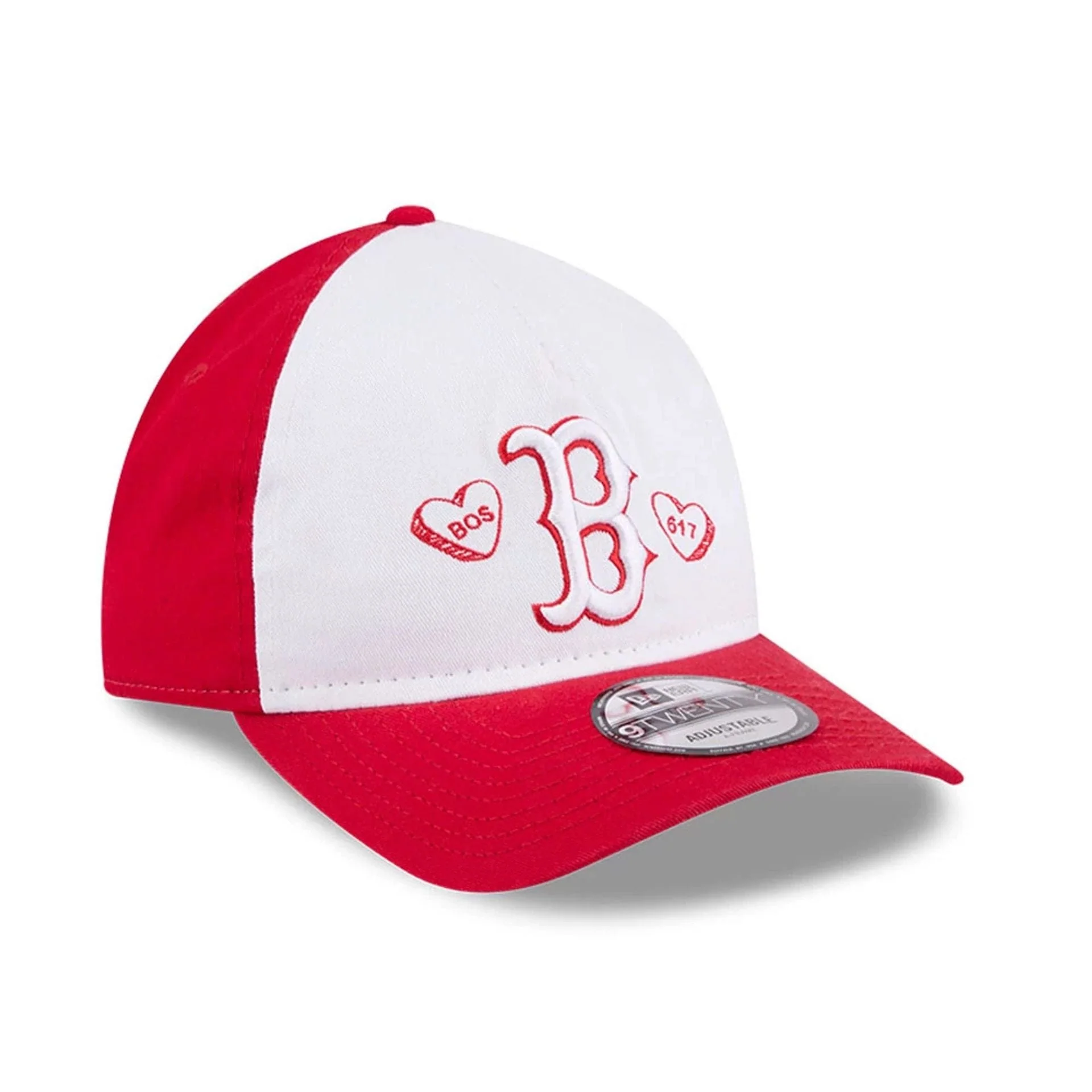 Boston Red Sox MLB Conversation Hearts Red 9TWENTY A-Frame Adjustable Cap - Image 4