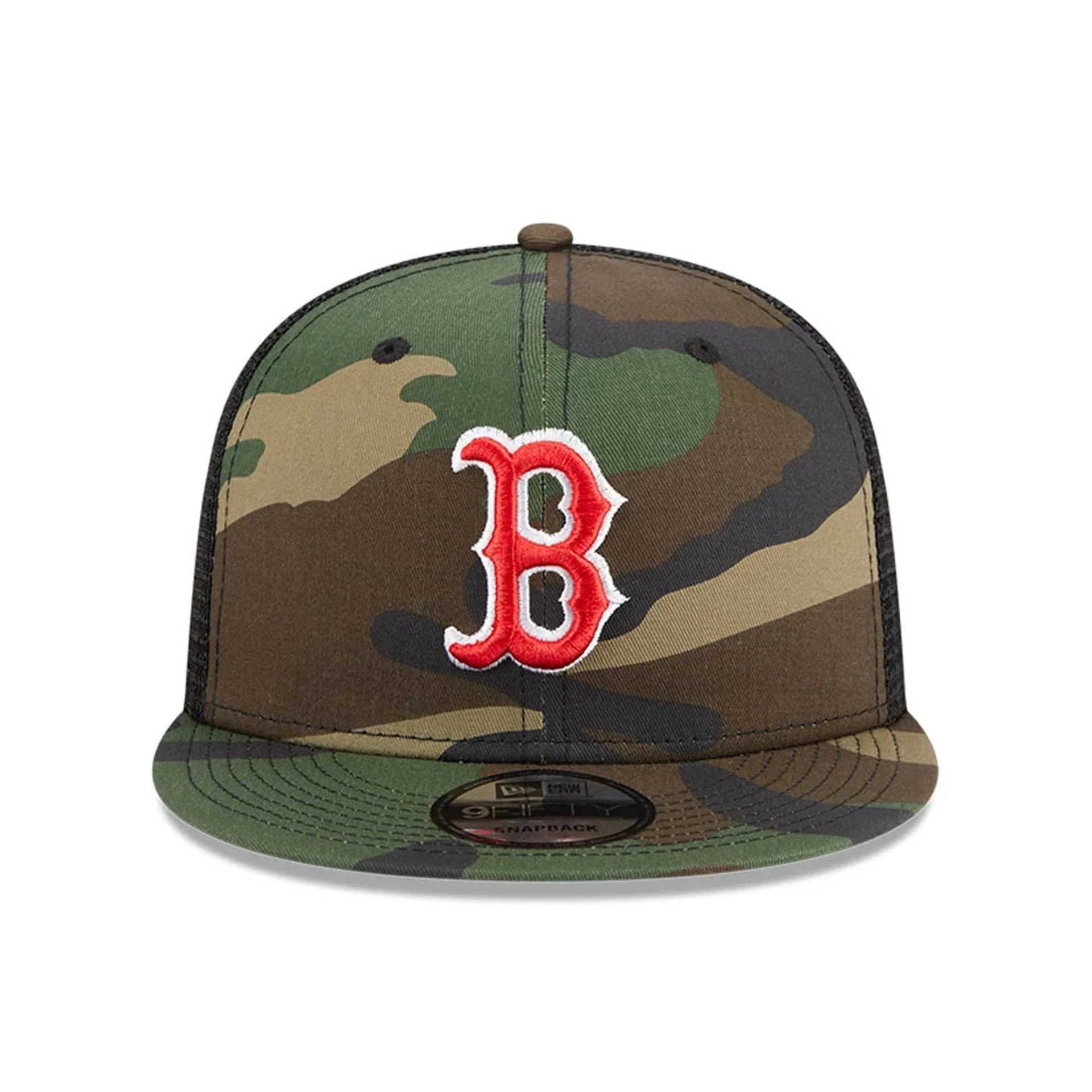 Boston Red Sox MLB Evergreen Camo 9FIFTY Trucker Adjustable Cap - Image 3
