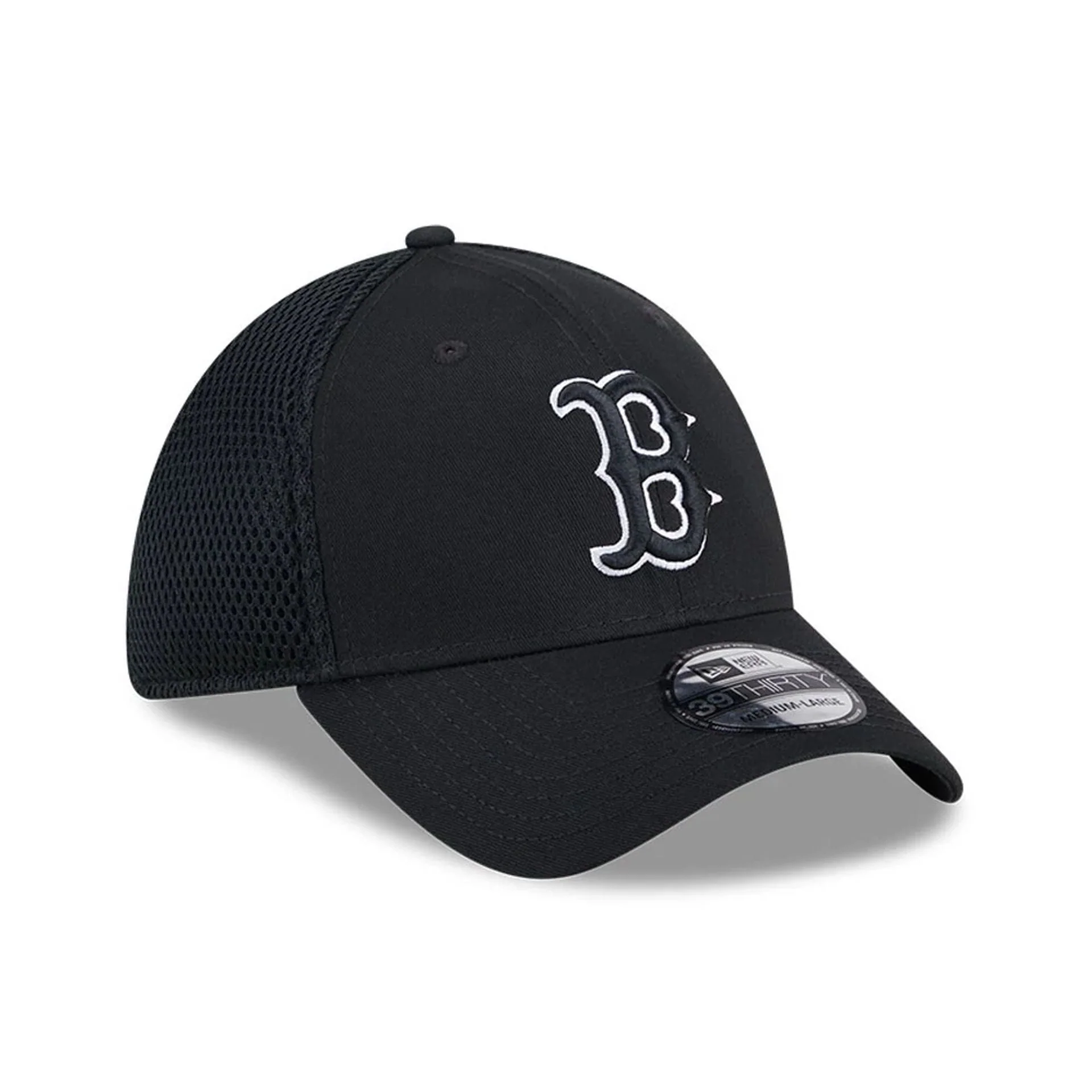 Boston Red Sox MLB Evergreen Neo Black 39THIRTY Stretch Fit Cap - Image 4