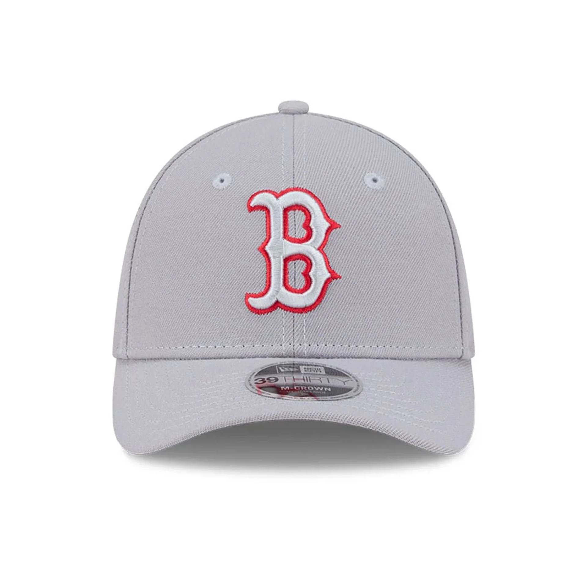 Boston Red Sox MLB Grey 39THIRTY M-Crown Stretch Fit Cap - Image 2