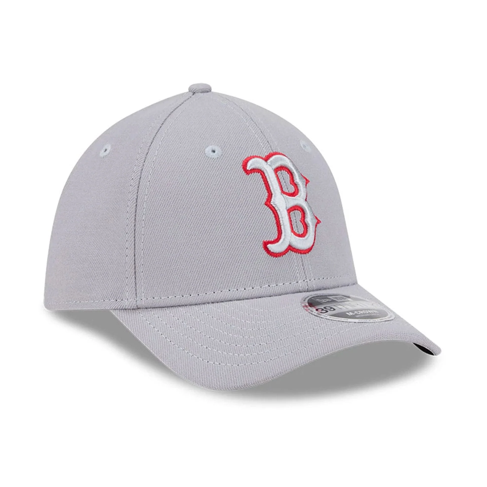 Boston Red Sox MLB Grey 39THIRTY M-Crown Stretch Fit Cap - Image 3