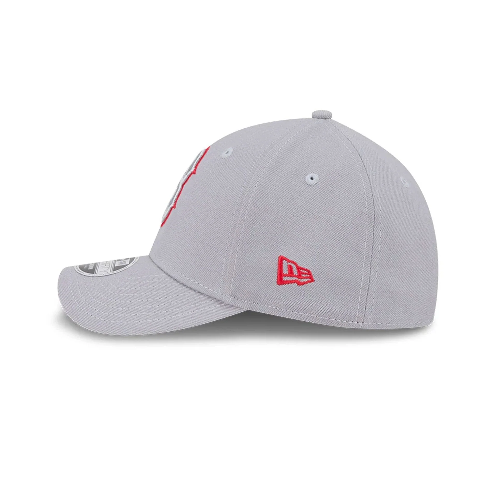 Boston Red Sox MLB Grey 39THIRTY M-Crown Stretch Fit Cap - Image 5
