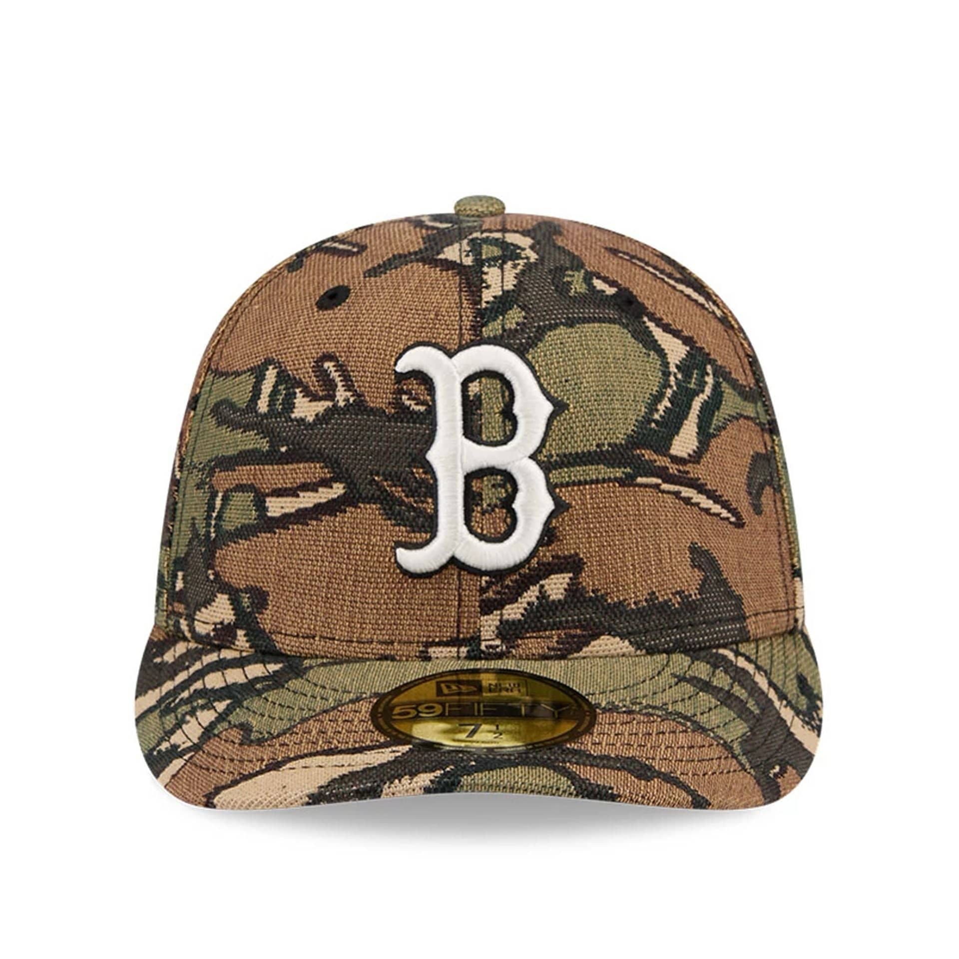 Boston Red Sox MLB Jacquard Camo 59FIFTY Fitted Cap - Image 3