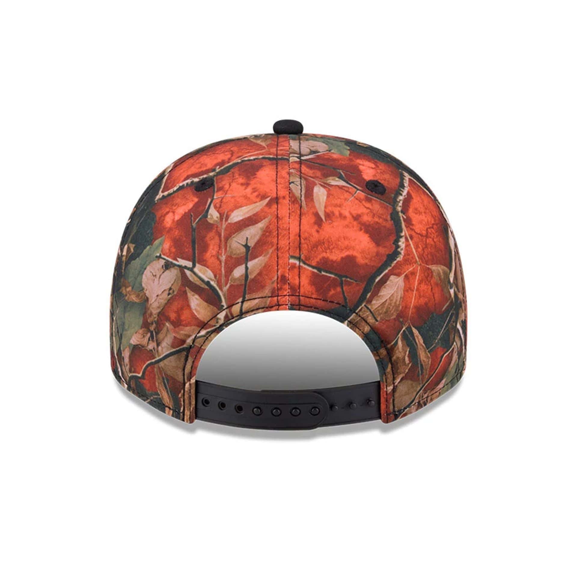 Boston Red Sox MLB Leaves Bright Orange 9FIFTY A-Frame Snapback Cap - Image 7
