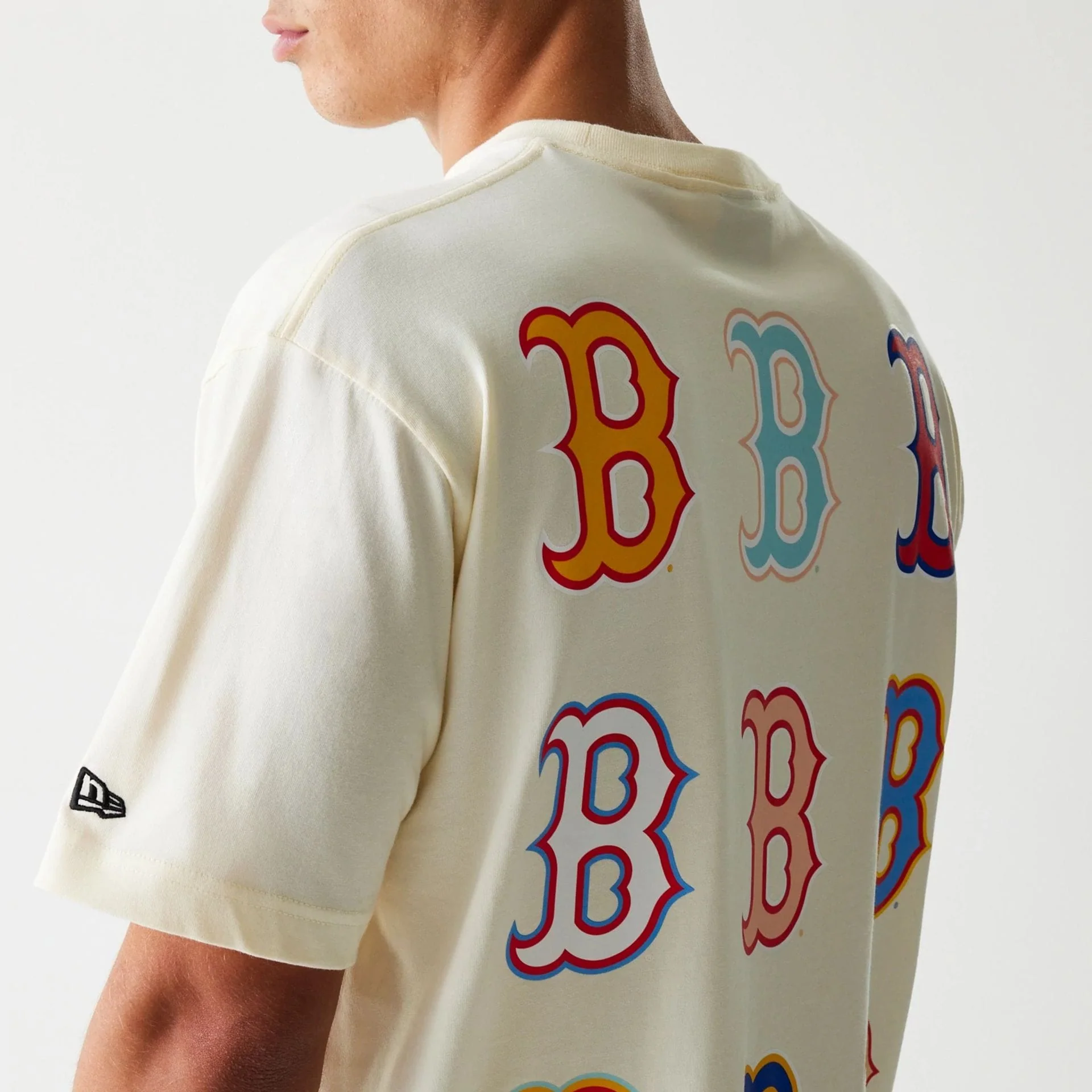 Boston Red Sox MLB Life Graphic Cream T-Shirt - Image 4
