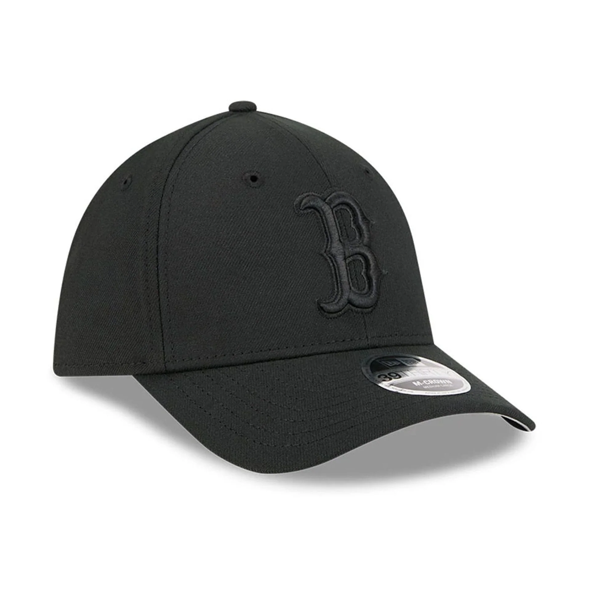 Boston Red Sox MLB Outline Black 39THIRTY M-Crown Stretch Fit Cap - Image 4