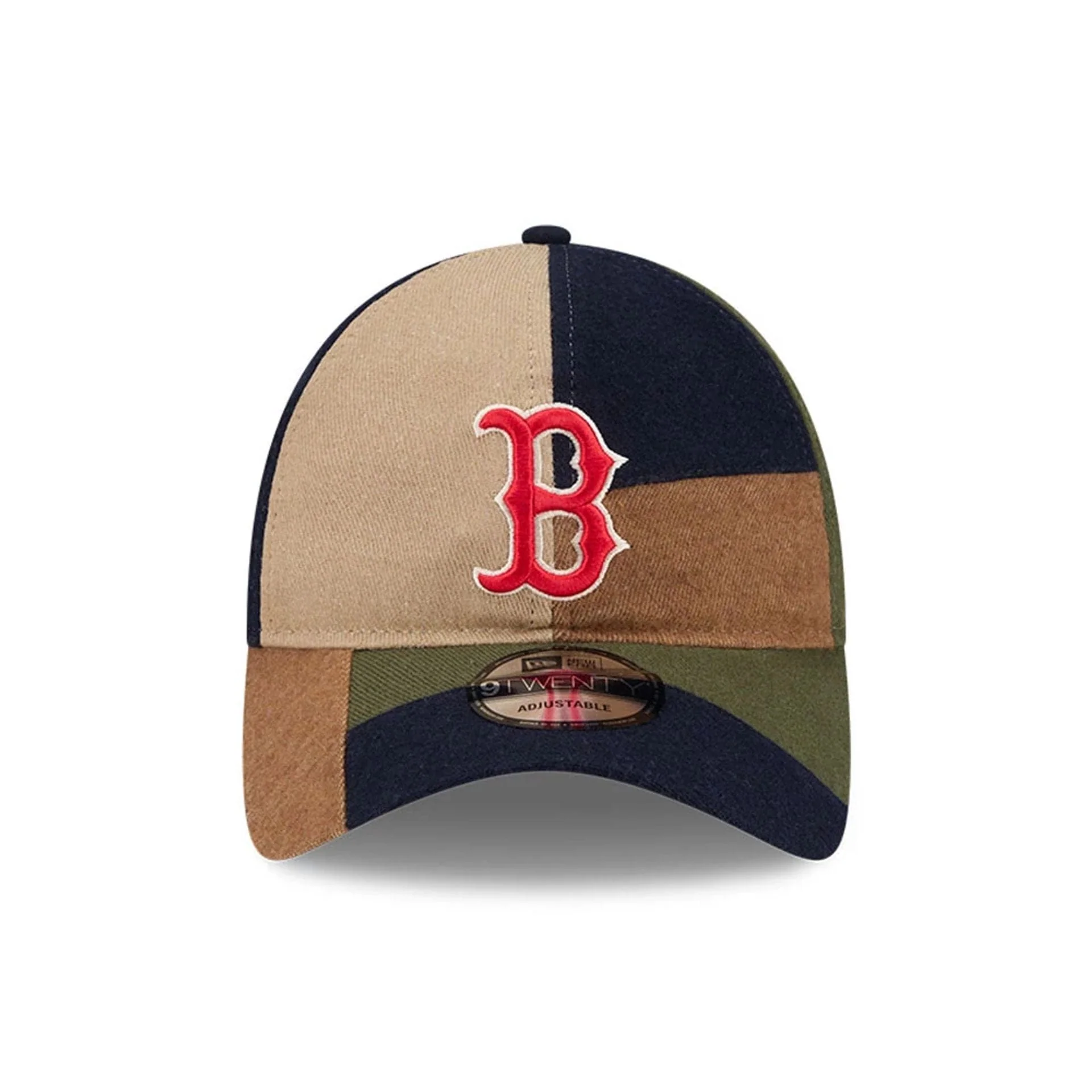 Boston Red Sox MLB Patchwork Open Brown 9TWENTY Adjustable Cap - Image 3