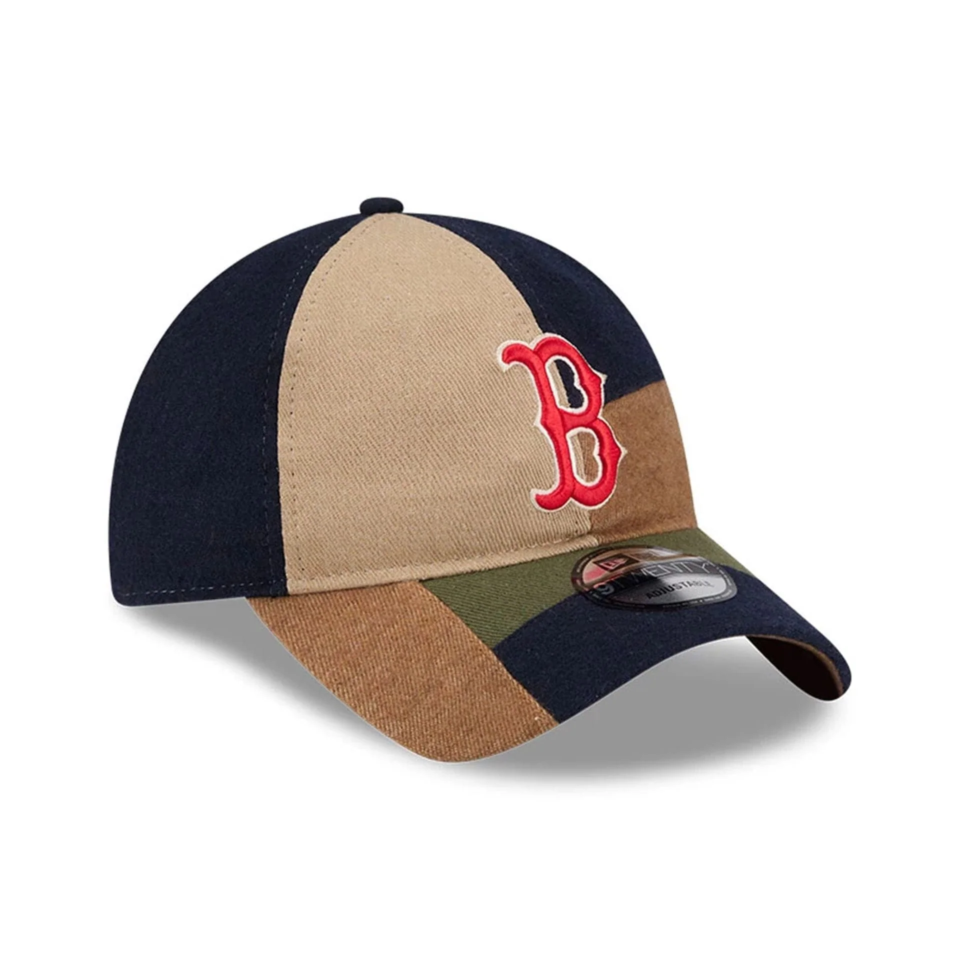 Boston Red Sox MLB Patchwork Open Brown 9TWENTY Adjustable Cap - Image 4