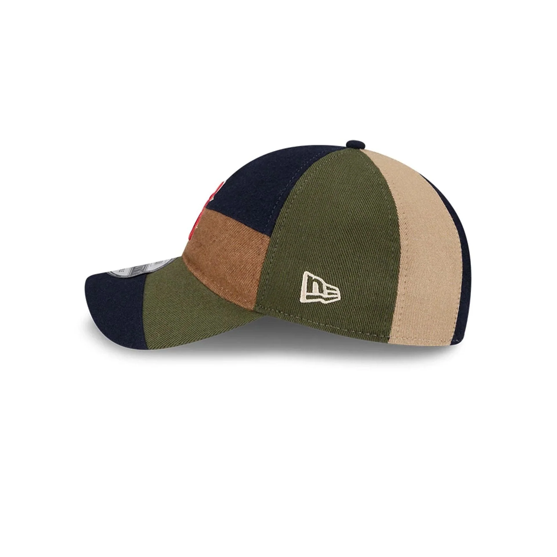 Boston Red Sox MLB Patchwork Open Brown 9TWENTY Adjustable Cap - Image 5