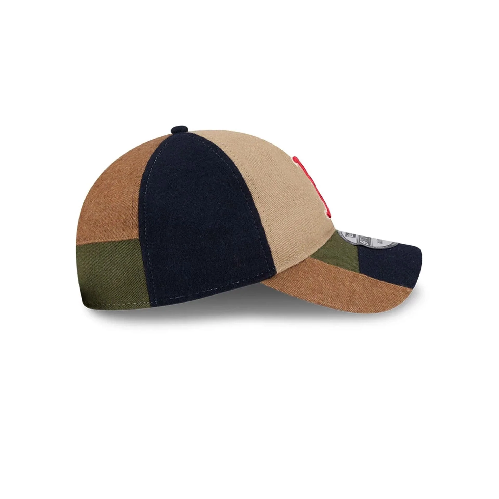 Boston Red Sox MLB Patchwork Open Brown 9TWENTY Adjustable Cap - Image 6